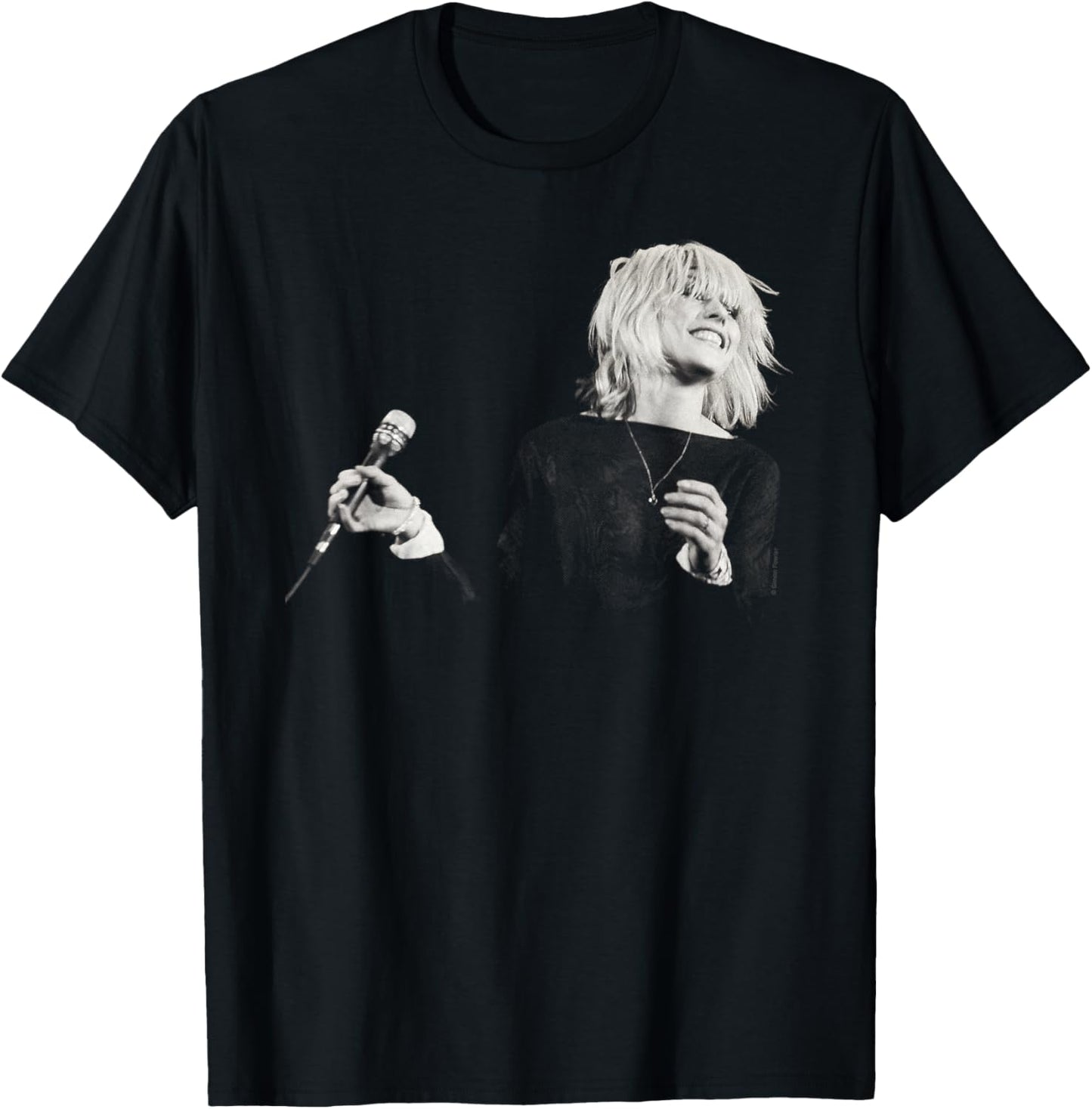 Blondie Debbie Harry Live Smile By Simon Fowler T-Shirt - T-Shirt | Black