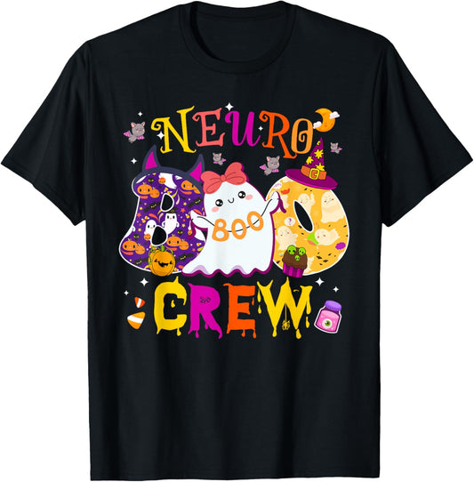 NEURO Boo Crew. Nurse Halloween Matching T-Shirt - T-Shirt | Black