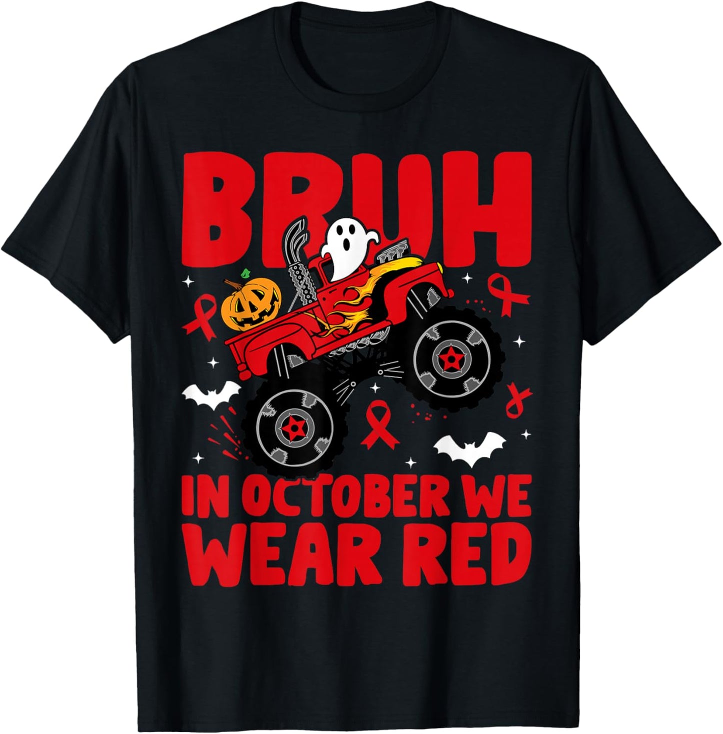 Red Ribbon Week Awareness For Toddler Kids Boys Halloween T-Shirt - T-Shirt | Black