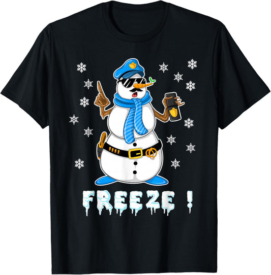Cool Police Officer Design For Boys Kids Toddler Cop Police T-Shirt - T-Shirt | Black