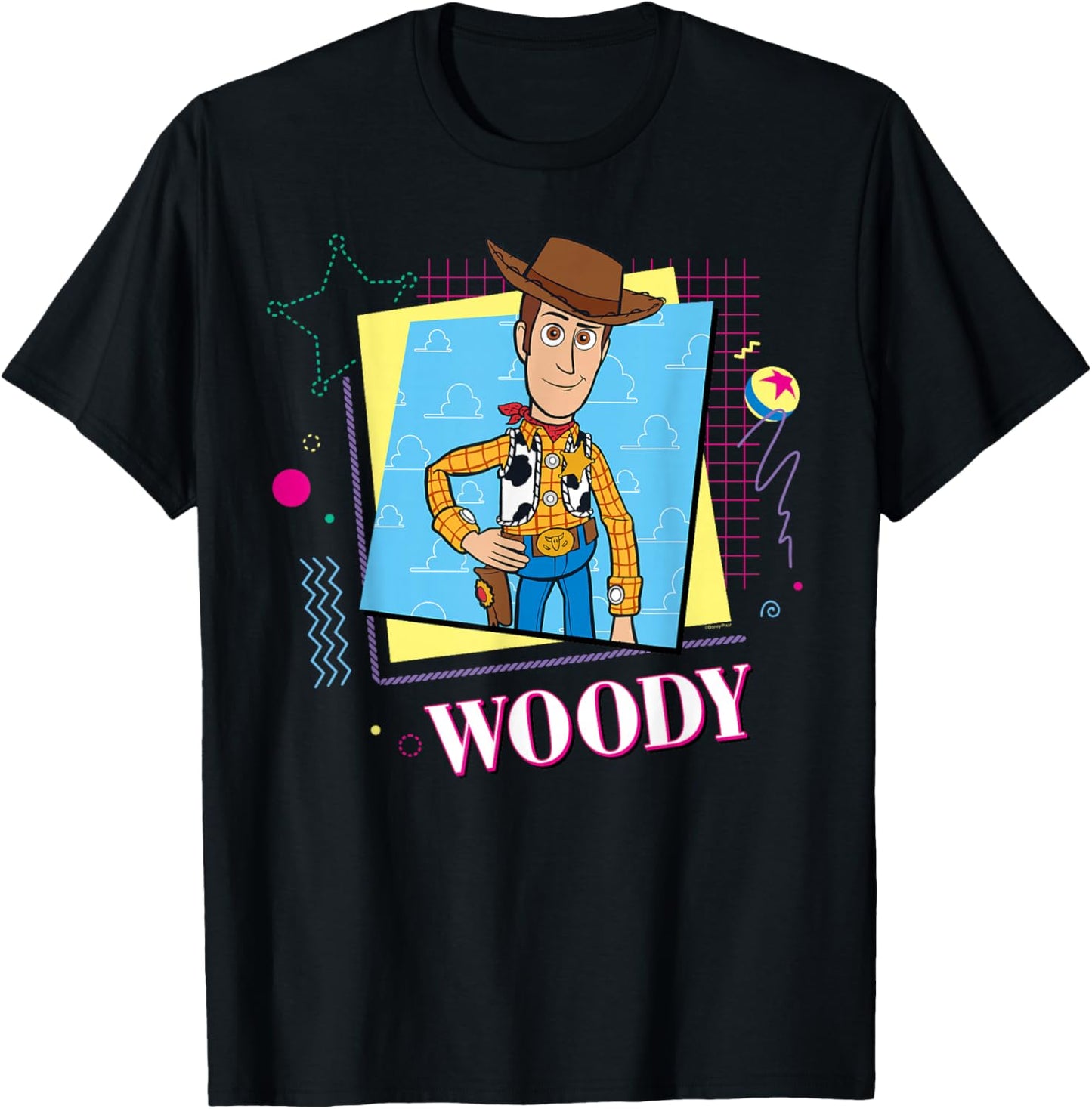 Disney & Pixar’s Toy Story ’90s Couples Matching Woody T-Shirt - T-Shirt | Black