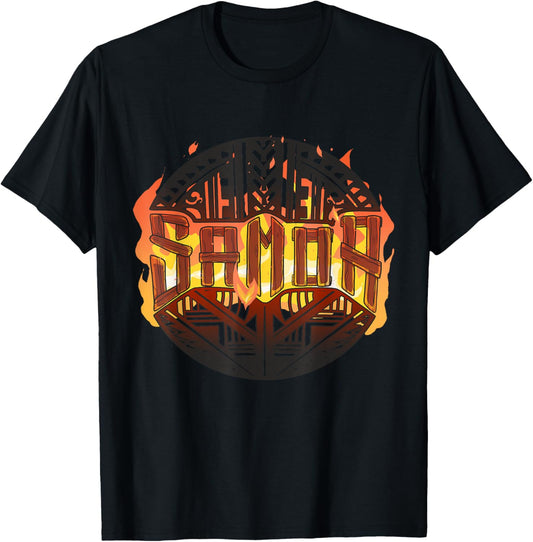 Samoa Family Pride Polynesian South Pacific Tatau Samoan T-Shirt - T-Shirt | Black