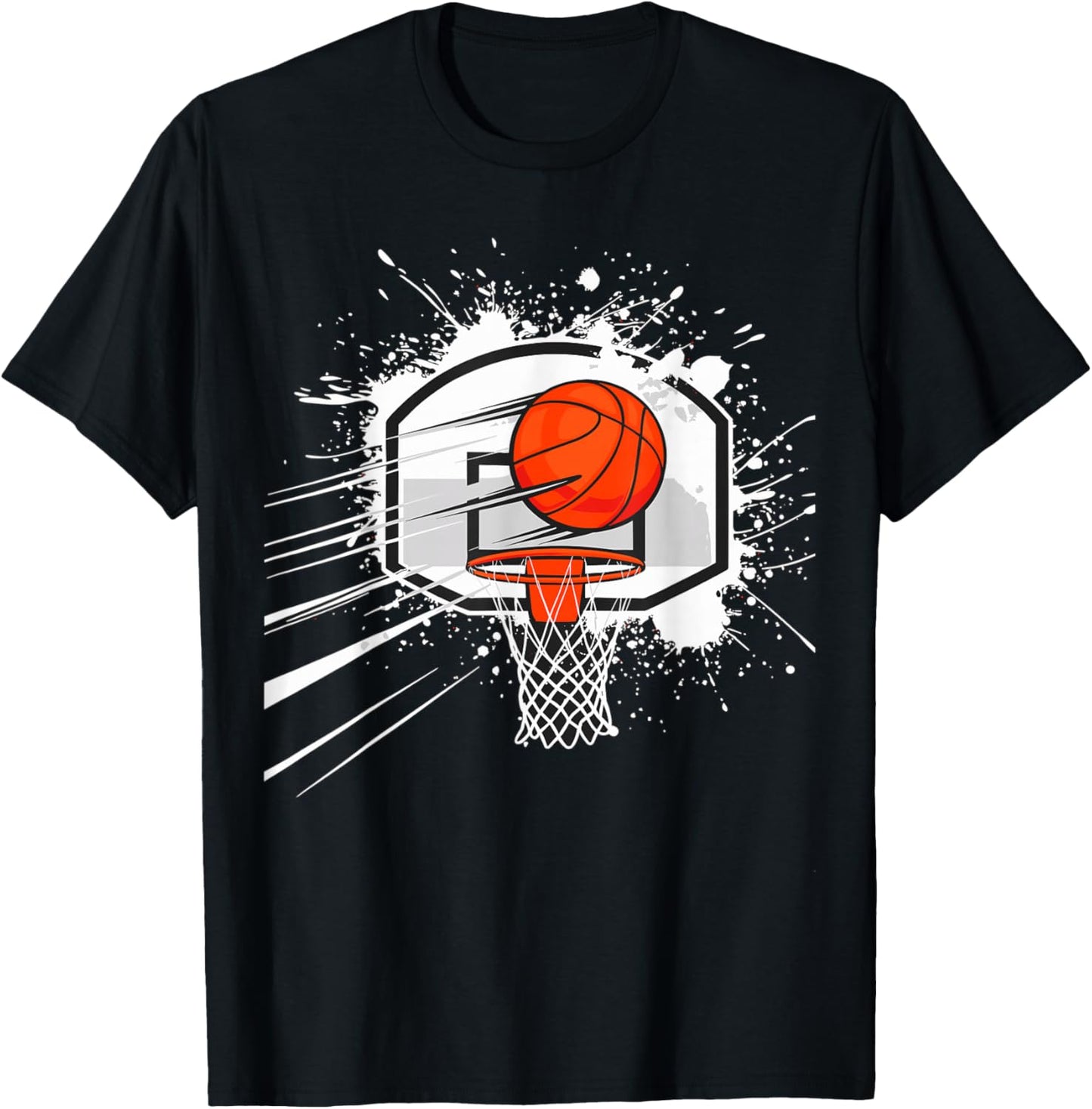 Basketball Hoop T-Shirt - T-Shirt | Black
