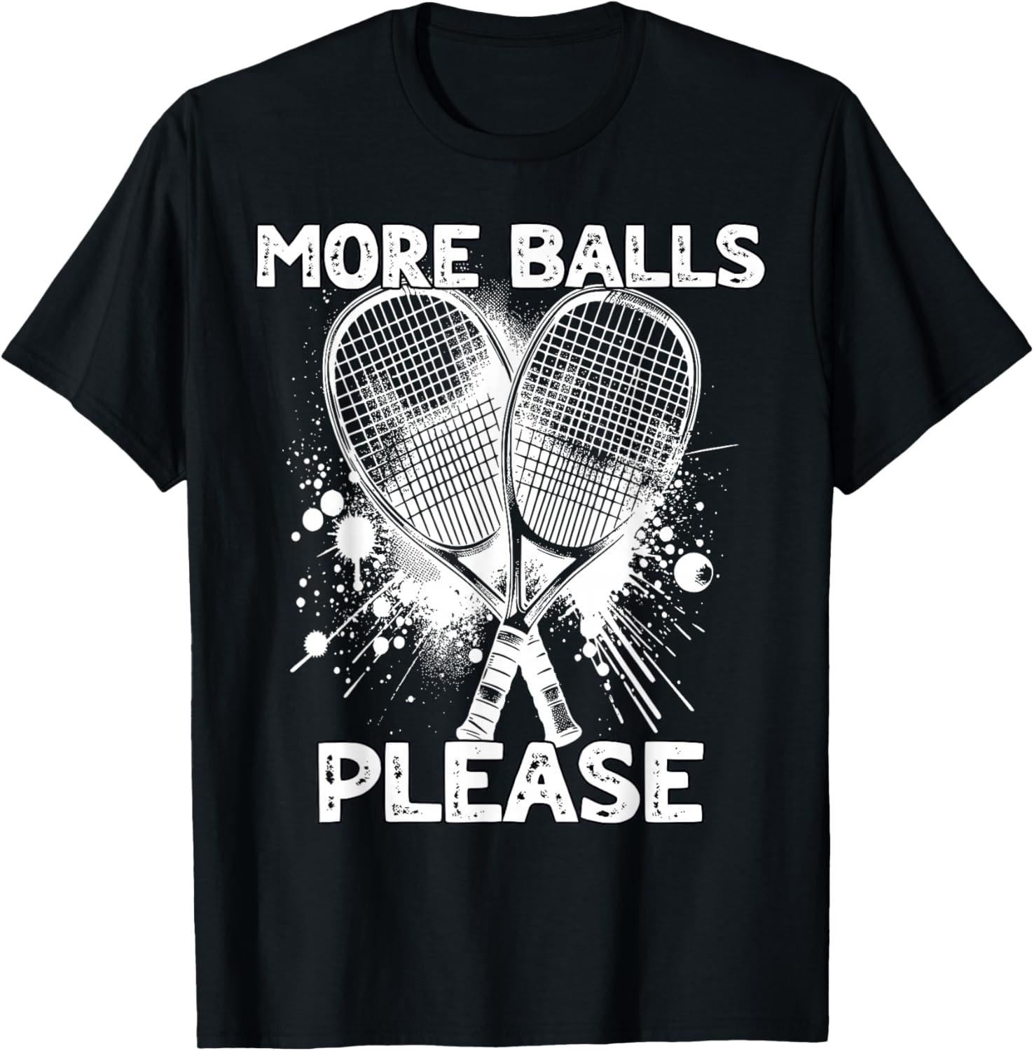Squash Balls Squash Racket Playing Squash T-Shirt - T-Shirt | Black