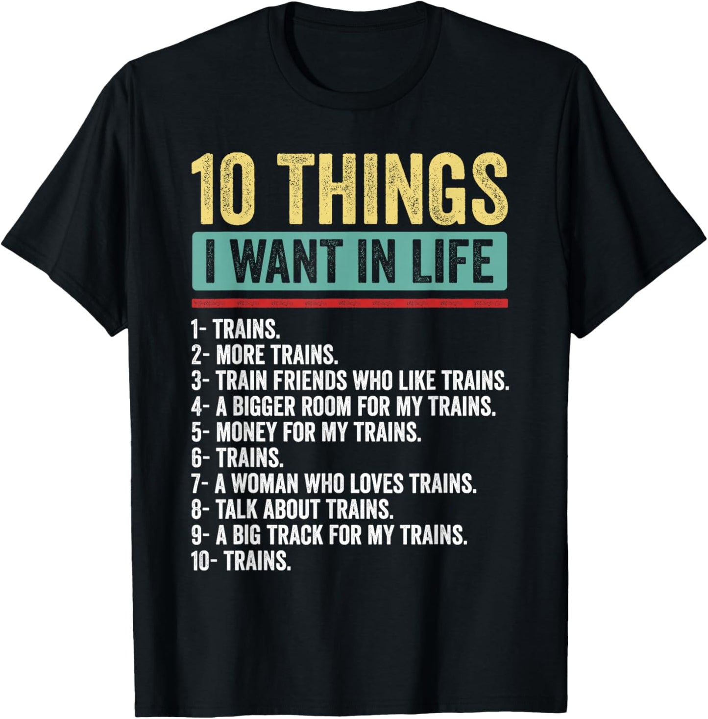 Funny Train Design Women Boys Railroad Train Lovers T-Shirt - T-Shirt | Black