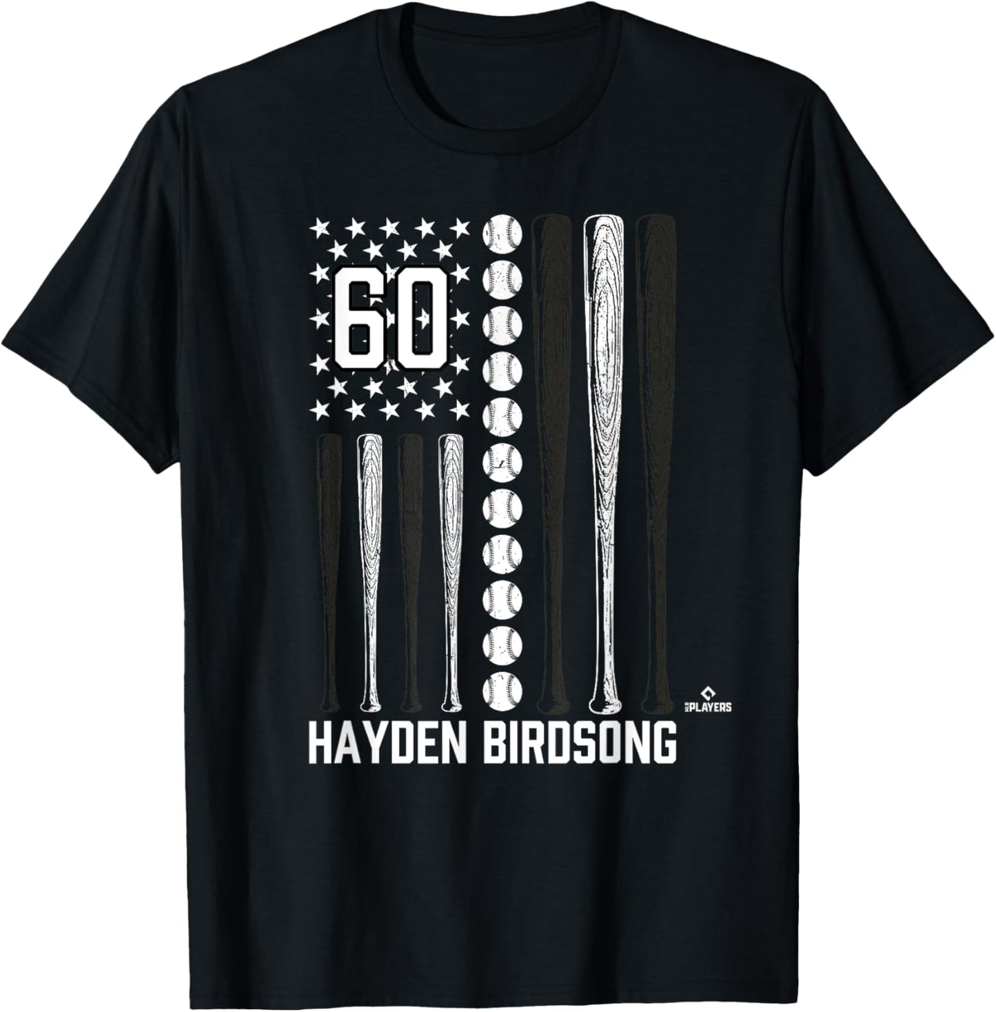 Baseball American Flag Hayden Birdsong San Francisco T-Shirt - T-Shirt | Black