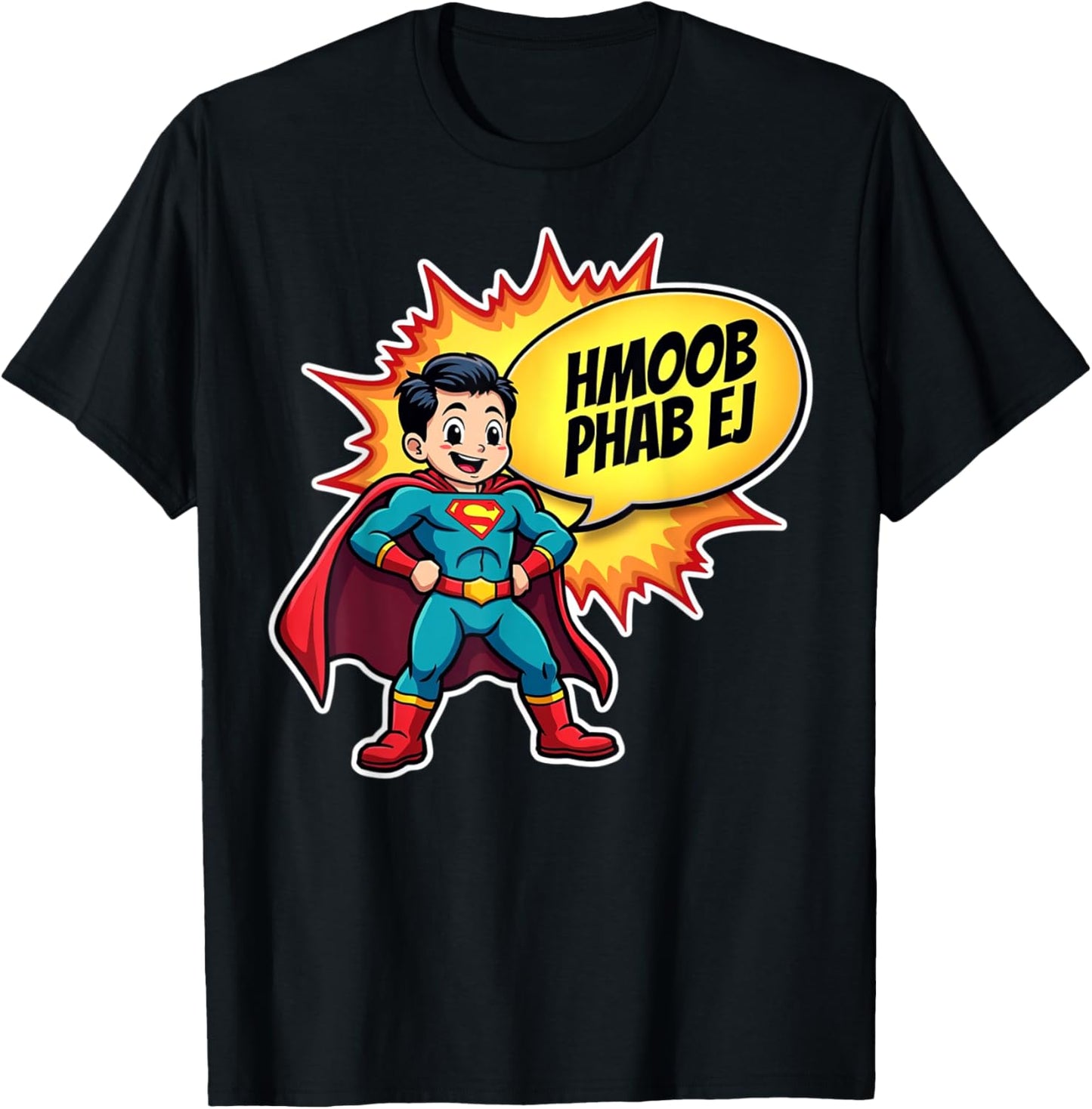 Hmong Phab Ej - Hmong Hero T-Shirt - T-Shirt | Black