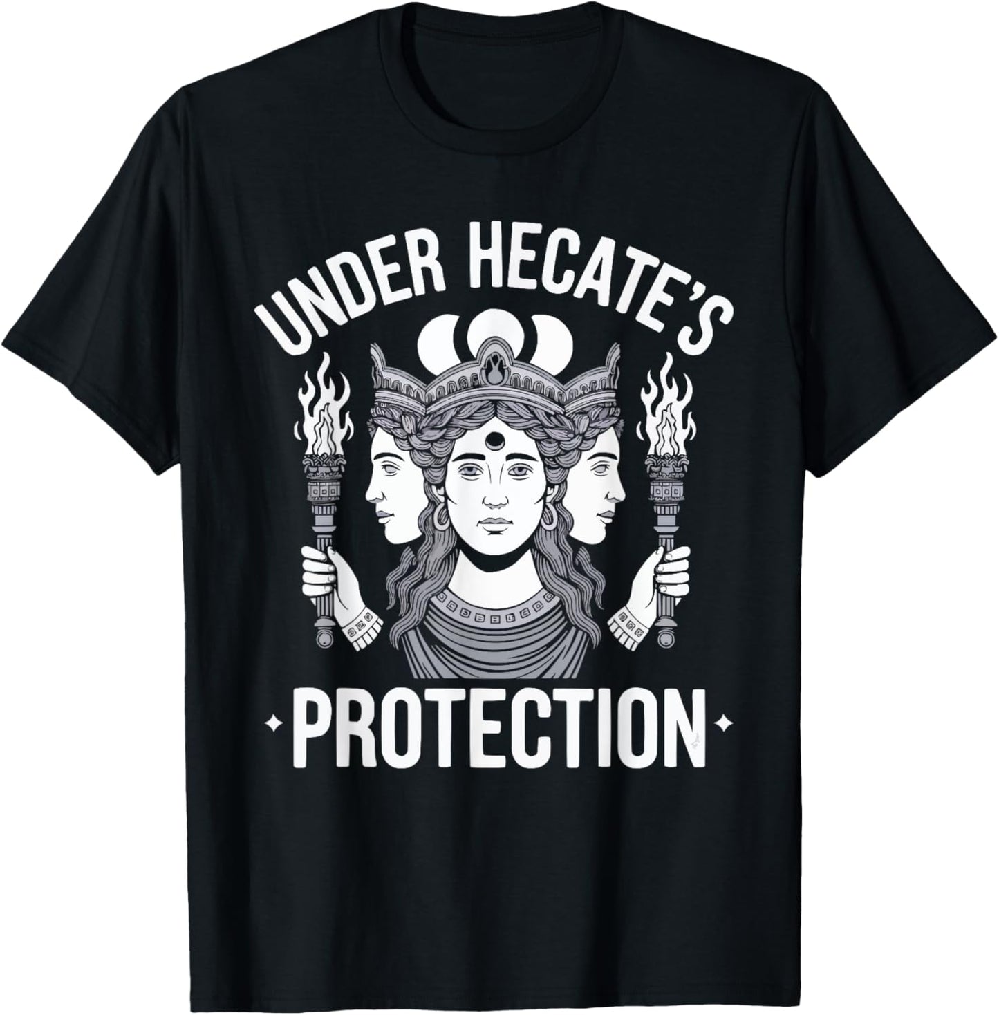 Hecate Moon Goddess Greek Goddess Greek Mythology T-Shirt - T-Shirt | Black