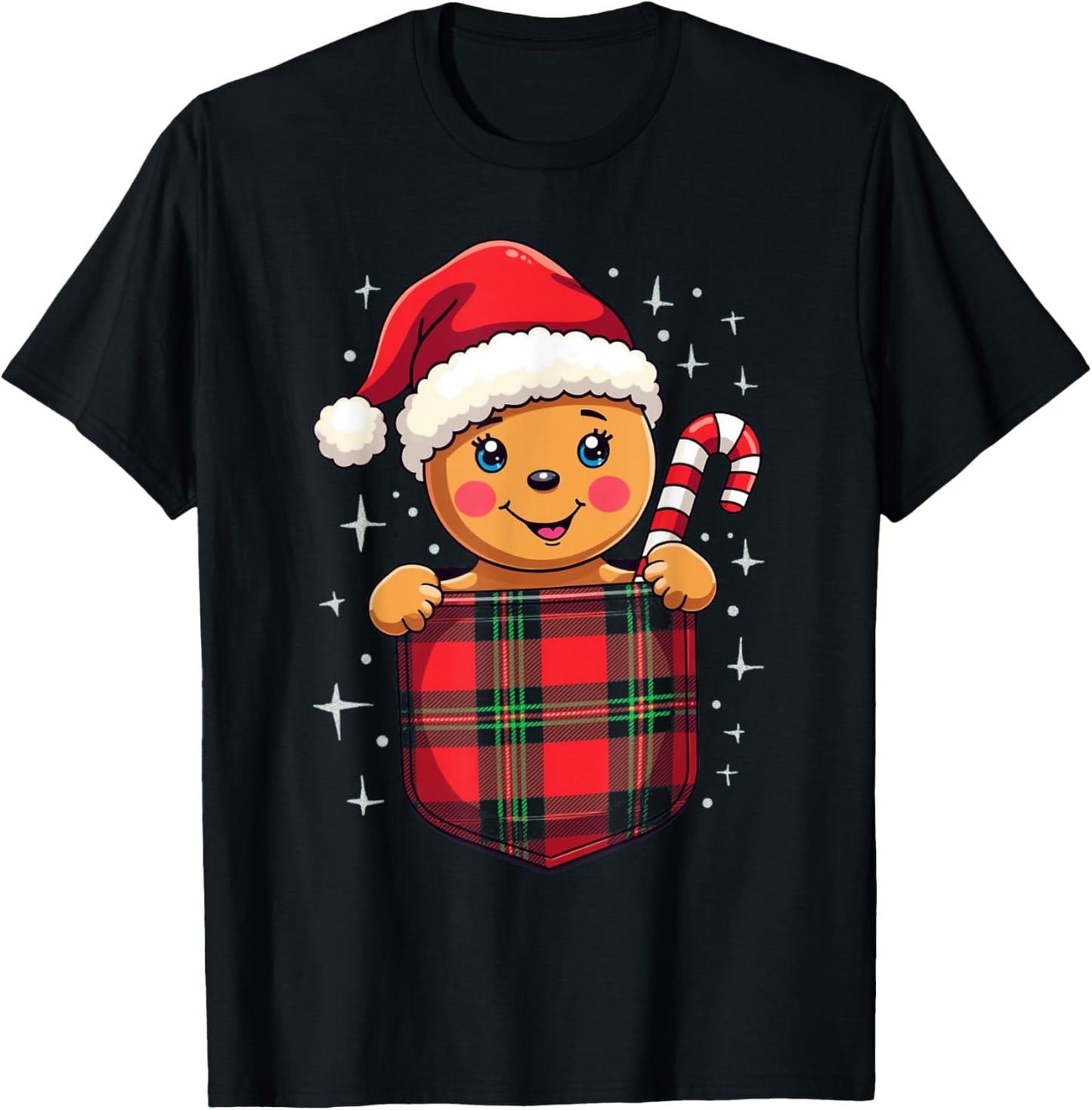 Christmas Gingerbread T-Shirt - T-Shirt | Black