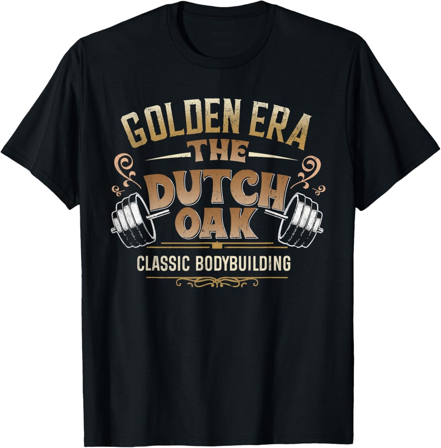 The Dutch Oak classic bodybuilding gym fitness body builder T-Shirt - T-Shirt | Black