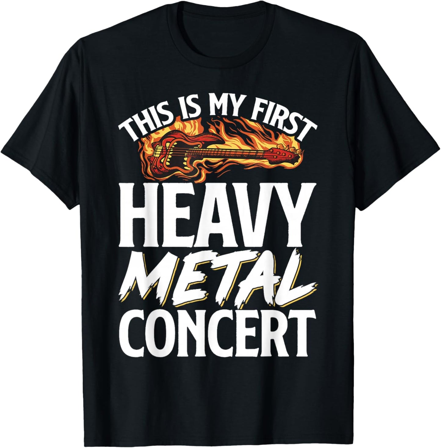 This Is My First Heavy Metal Concert T-Shirt - T-Shirt | Black