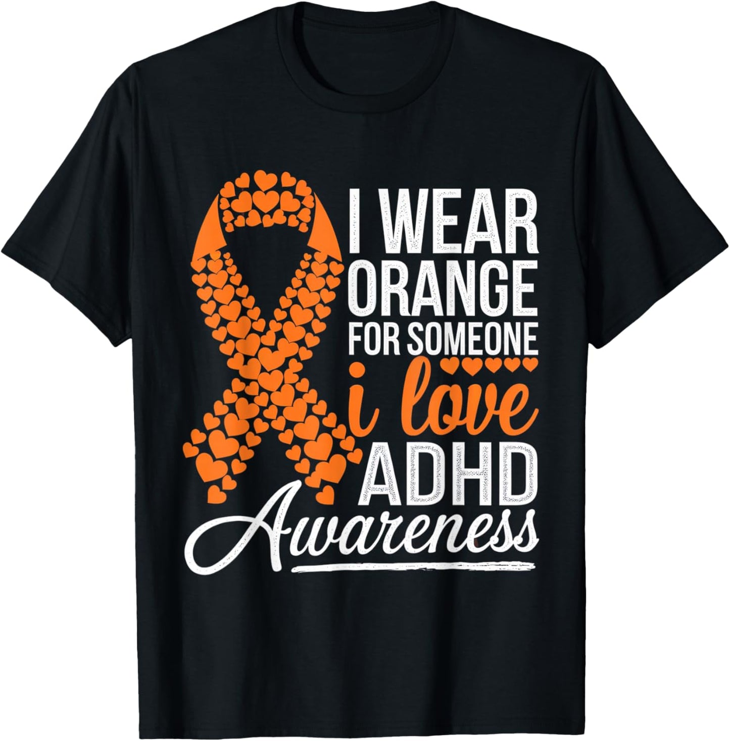 ADHD Awareness Month ADHD Embrace Neurodiversity T-Shirt - T-Shirt | Black