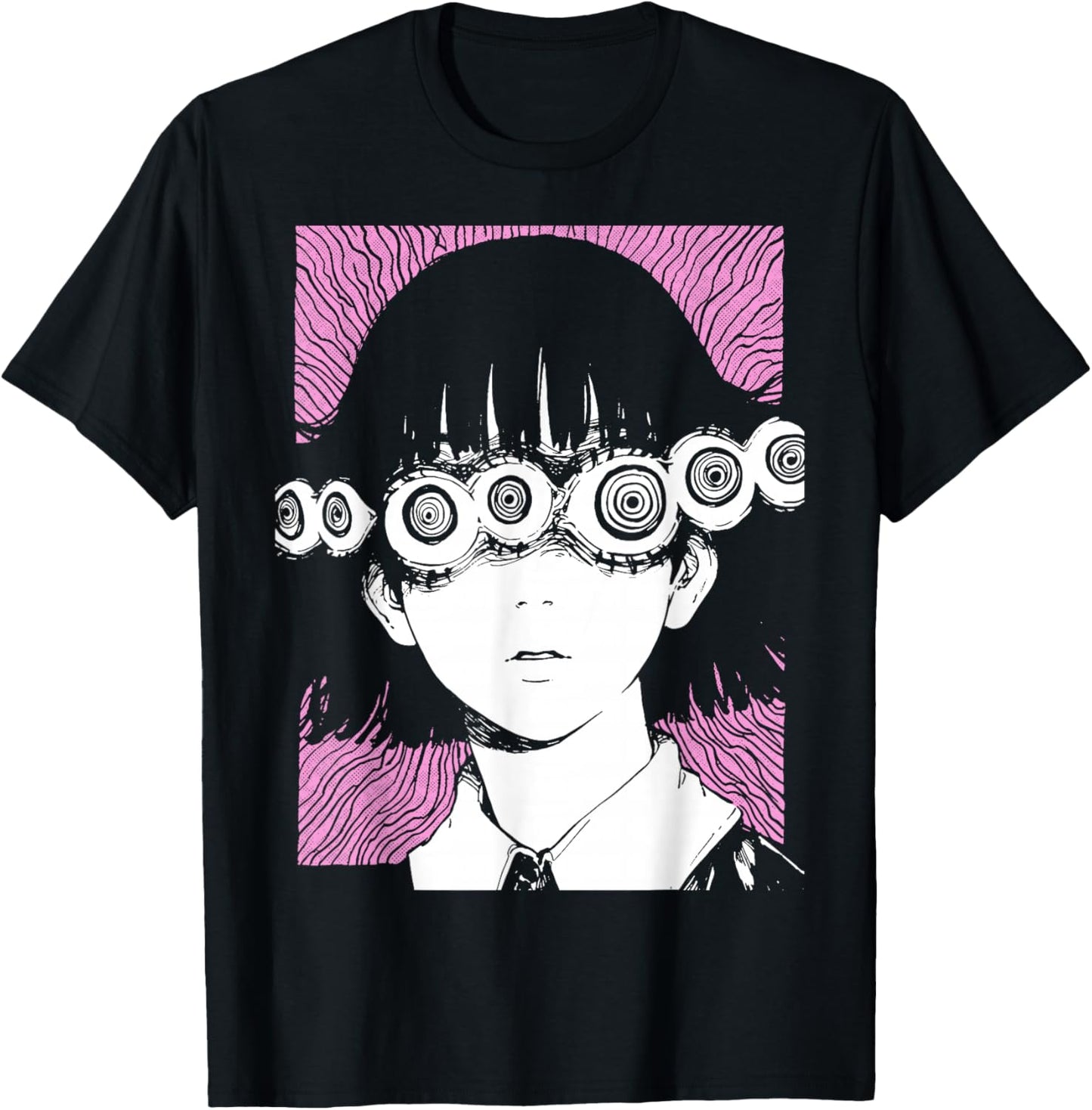 Horror Anime Manga | Japan Japanese Creepy Kawaii Goth T-Shirt - T-Shirt | Black