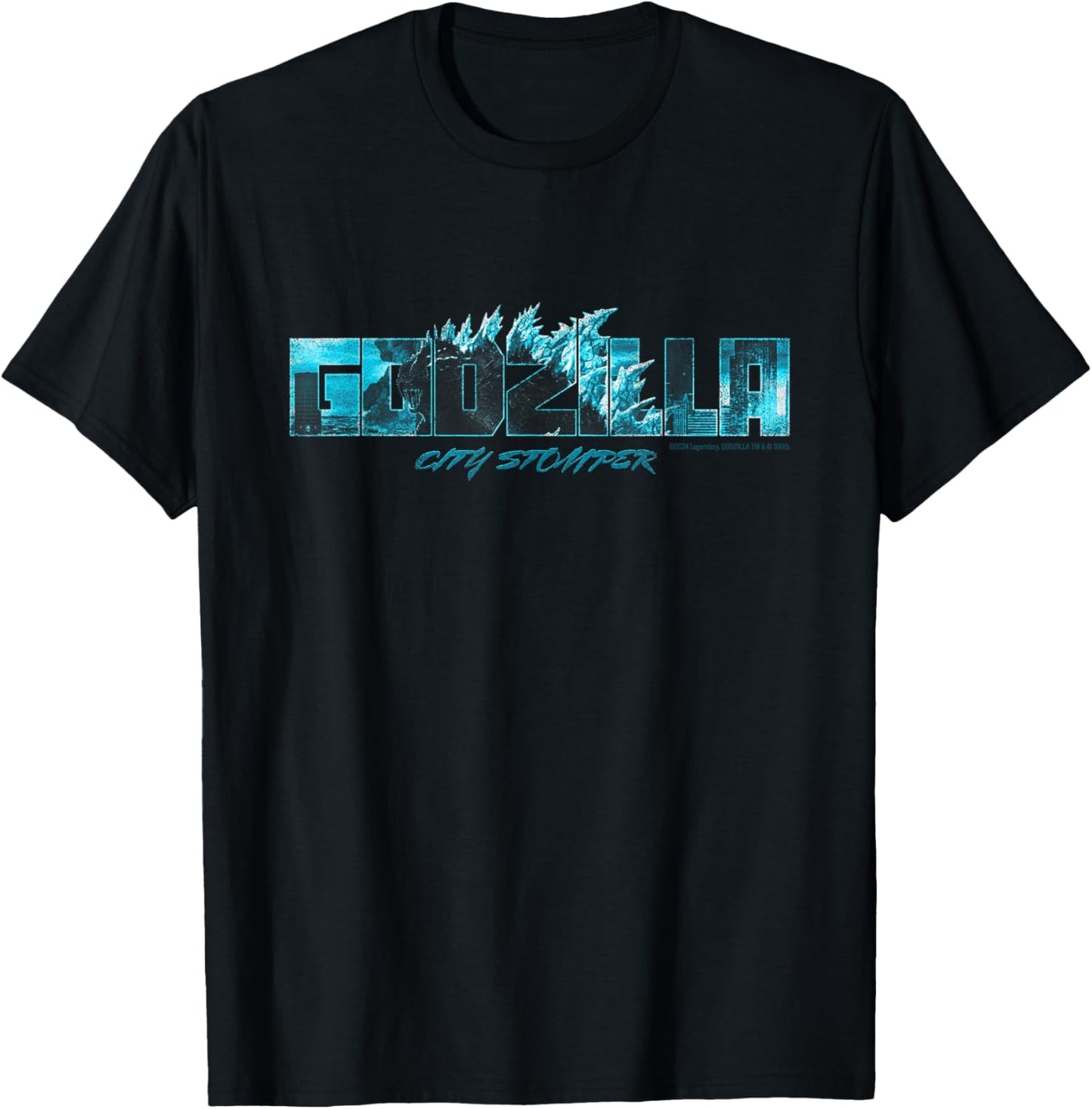 Godzilla x Kong Heavy Metal Godzilla City Stomper T-Shirt - T-Shirt | Black