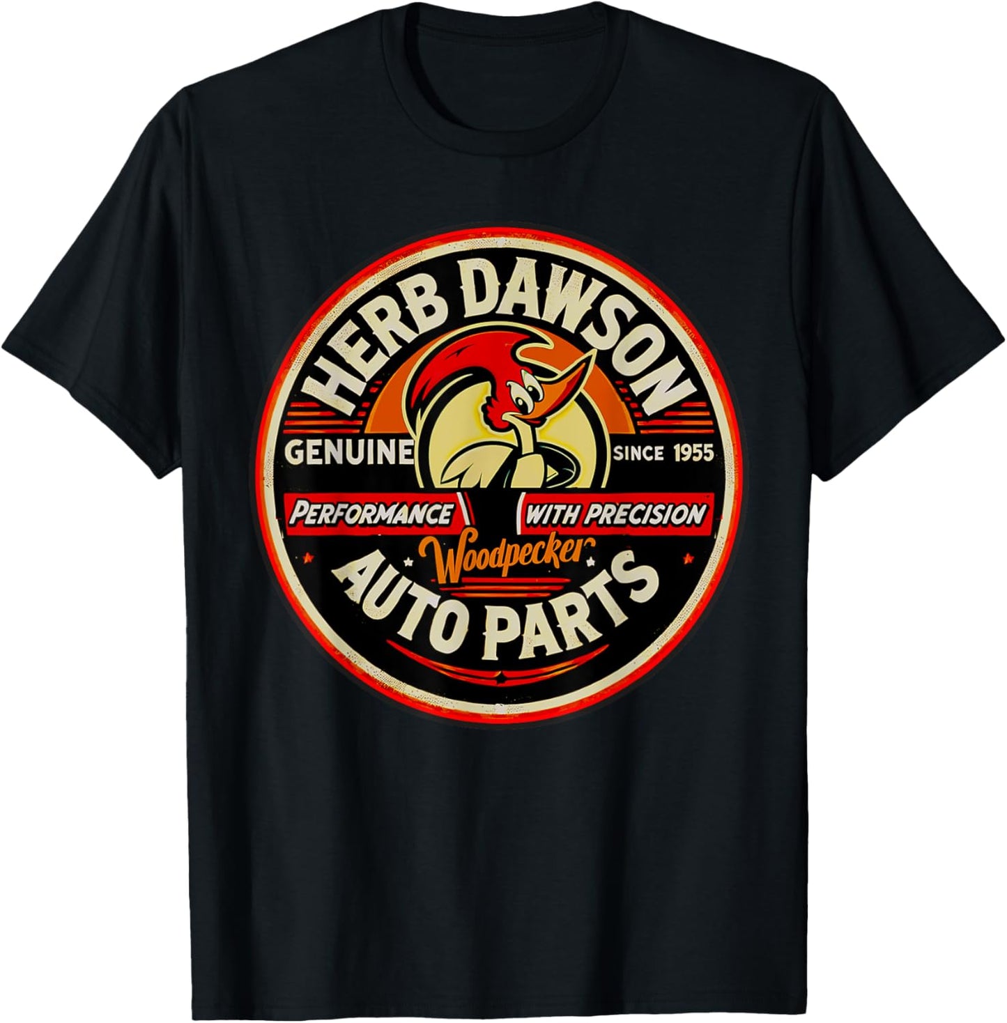 Retro Vintage Herb Dawson Clay Smith Cams Style Gas Station T-Shirt - T-Shirt | Black