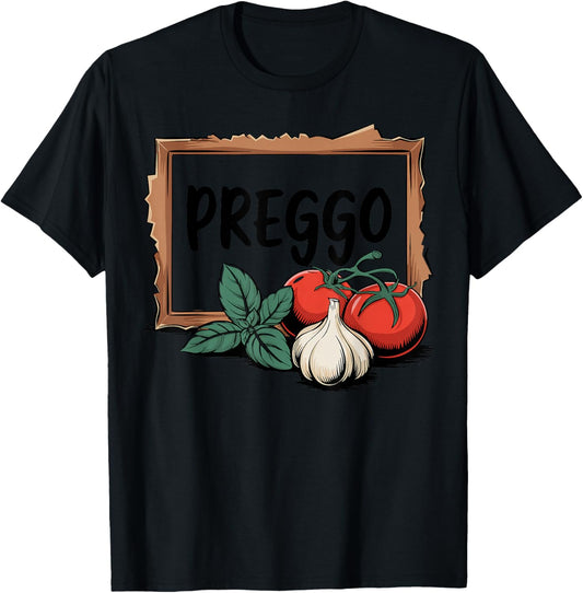 Preggo Sauce Costume Cute and Funny Pregnancy Announcement T-Shirt - T-Shirt | Black
