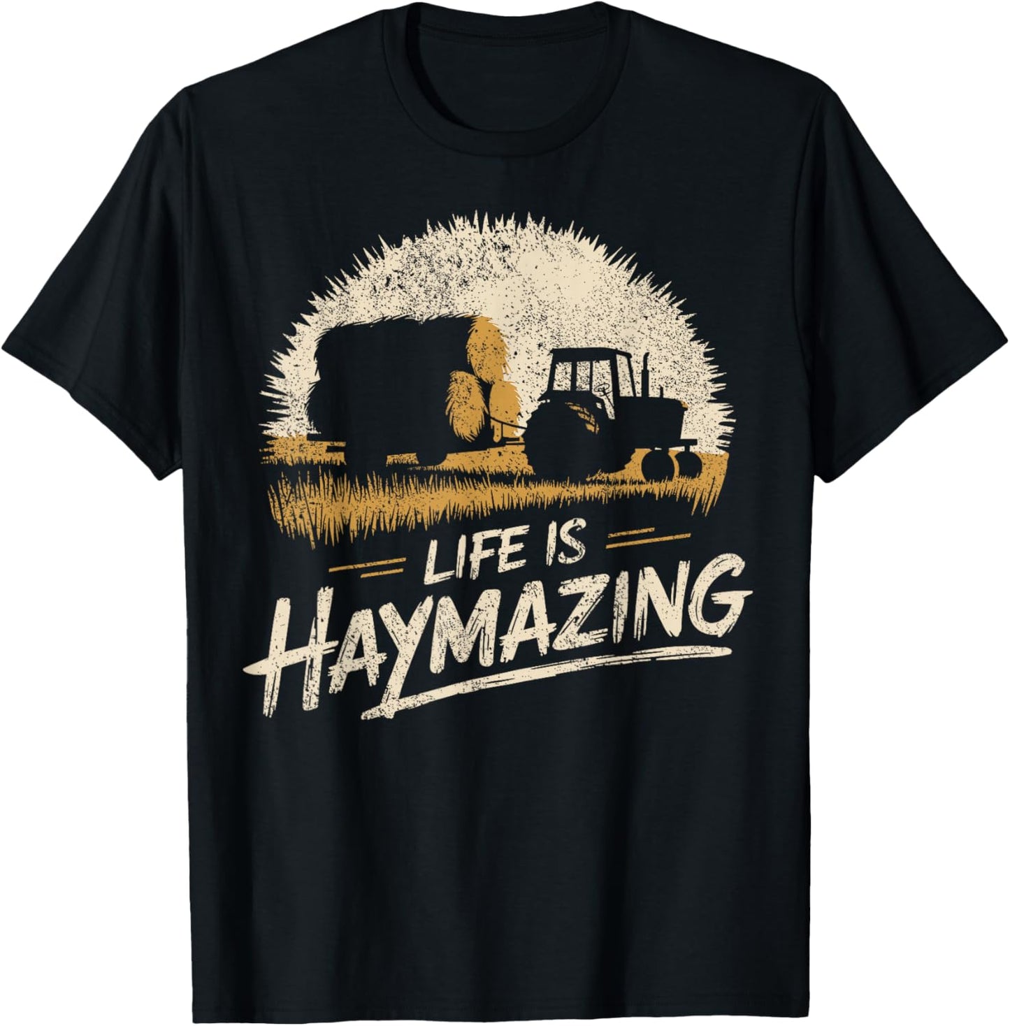 Hay Season Farmer T-Shirt - T-Shirt | Black