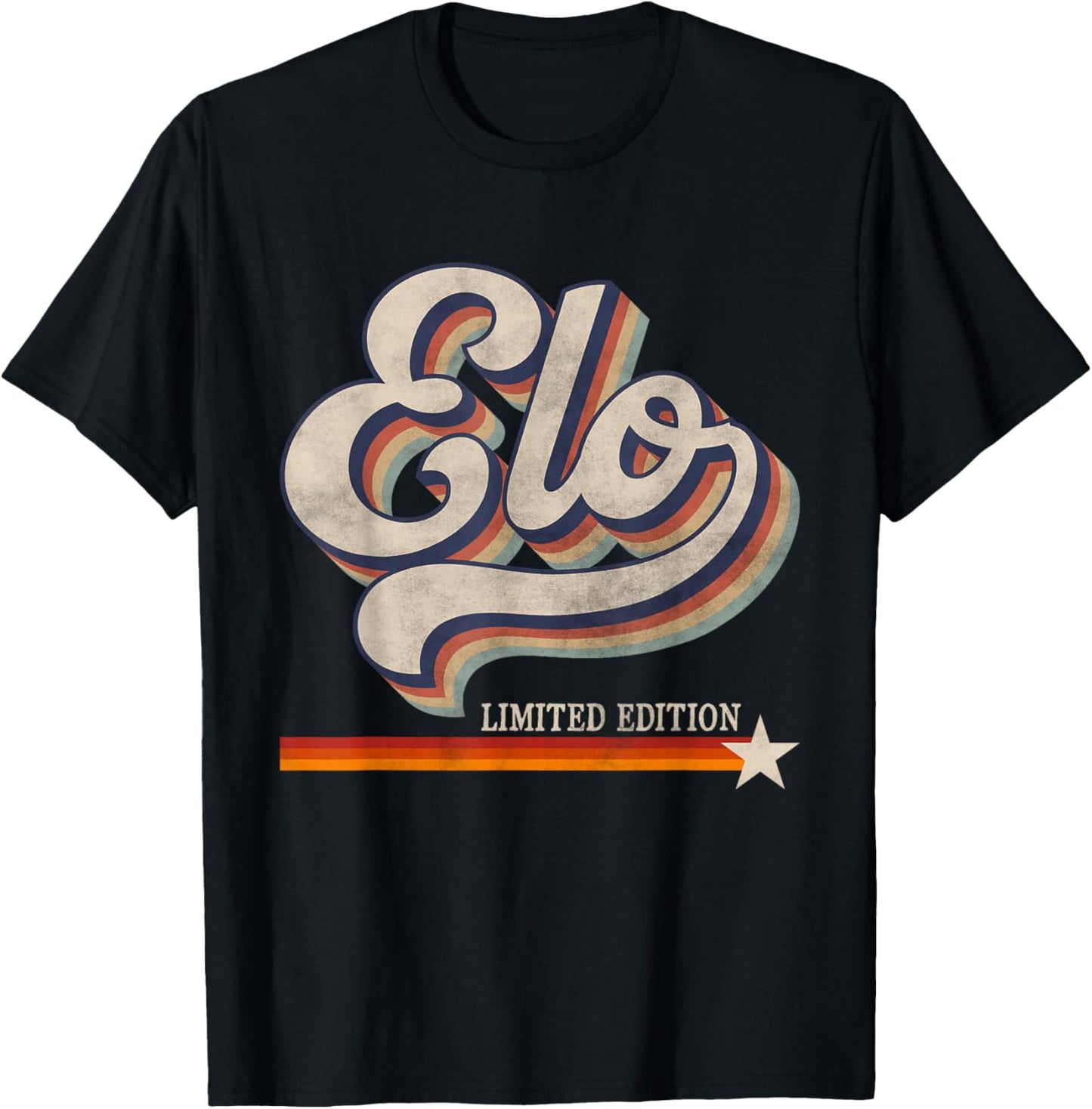 Vintage Elo Proud Name Retro Style Elo Limited Edition T-Shirt - T-Shirt | Black