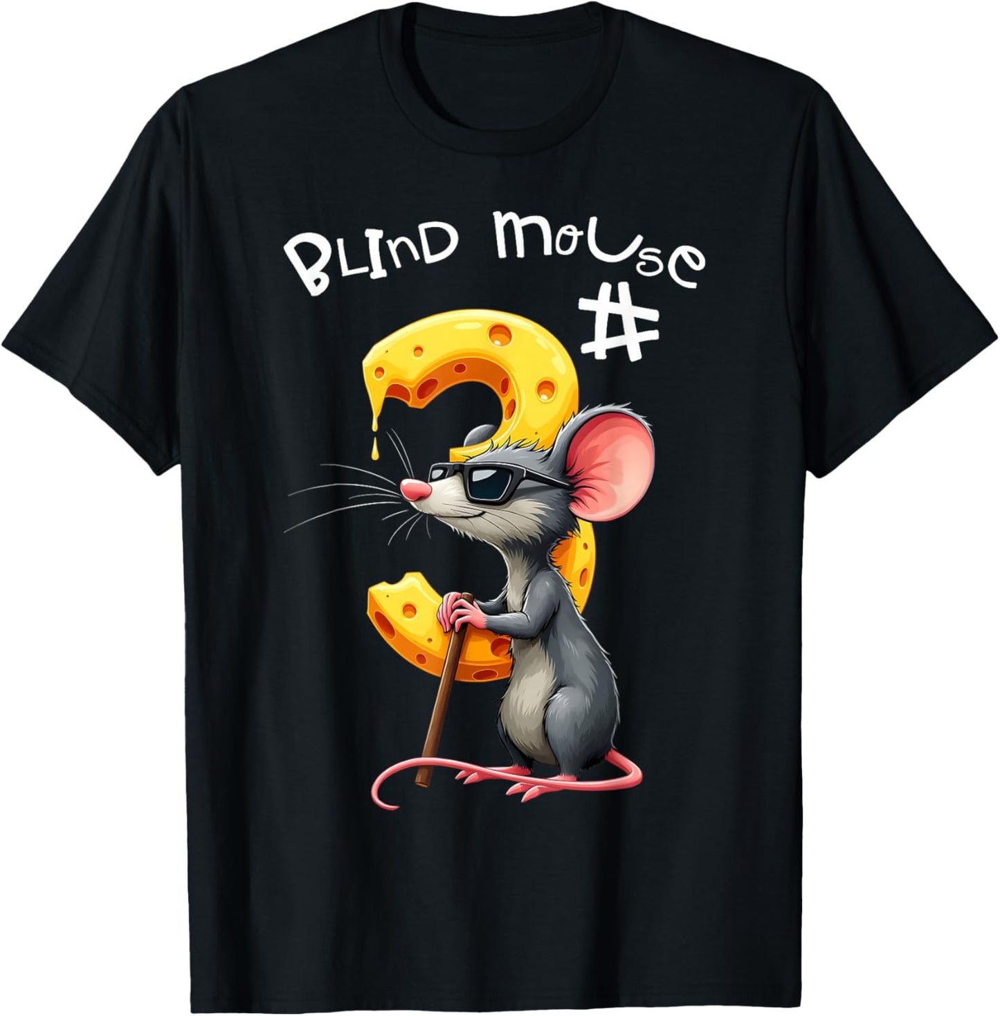 Three Blind Mice Matching Halloween Group Costume Mouse #1 T-Shirt - T-Shirt | Black