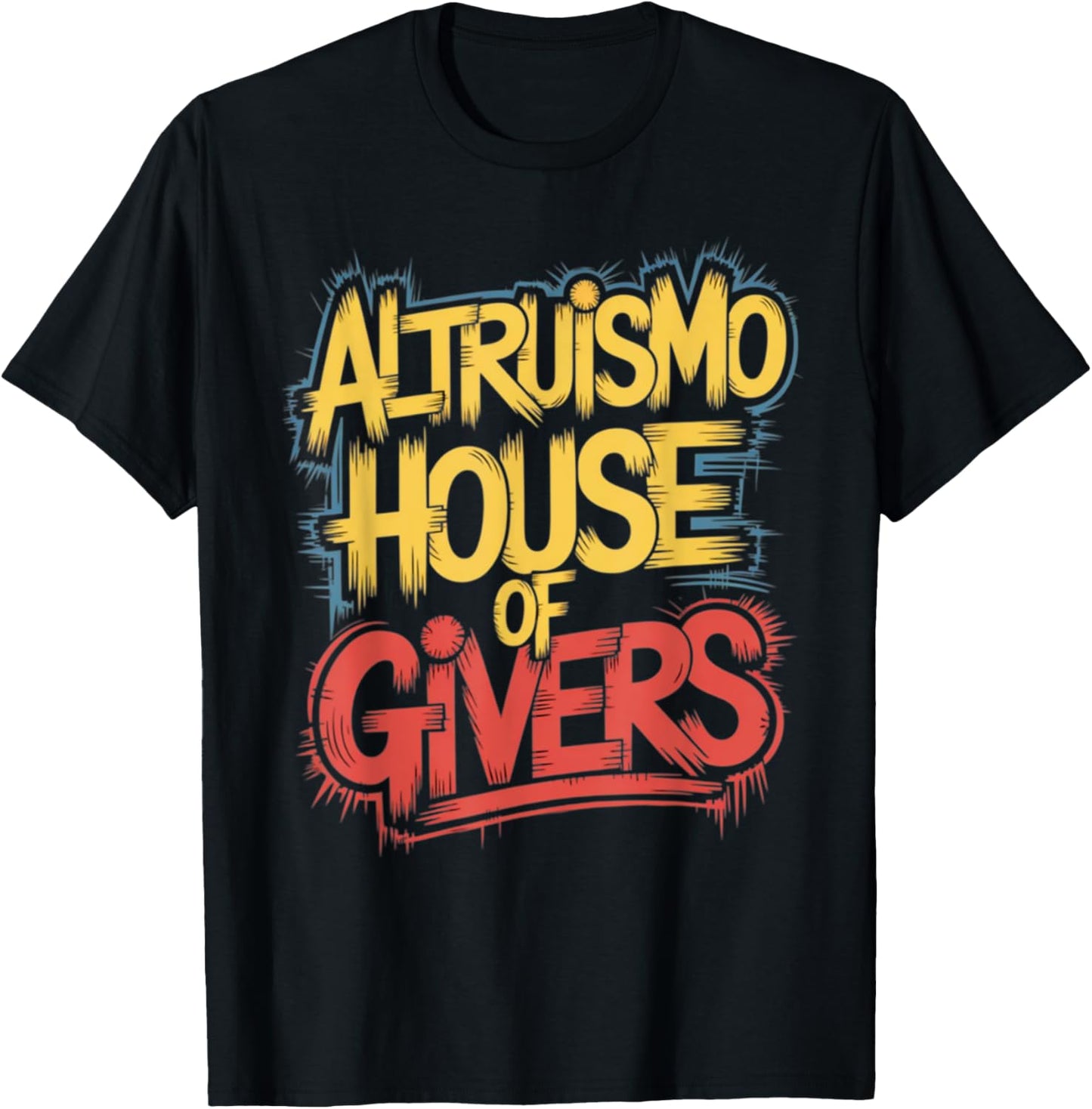 altruismo house of Givers School Spirit T-Shirt - T-Shirt | Black