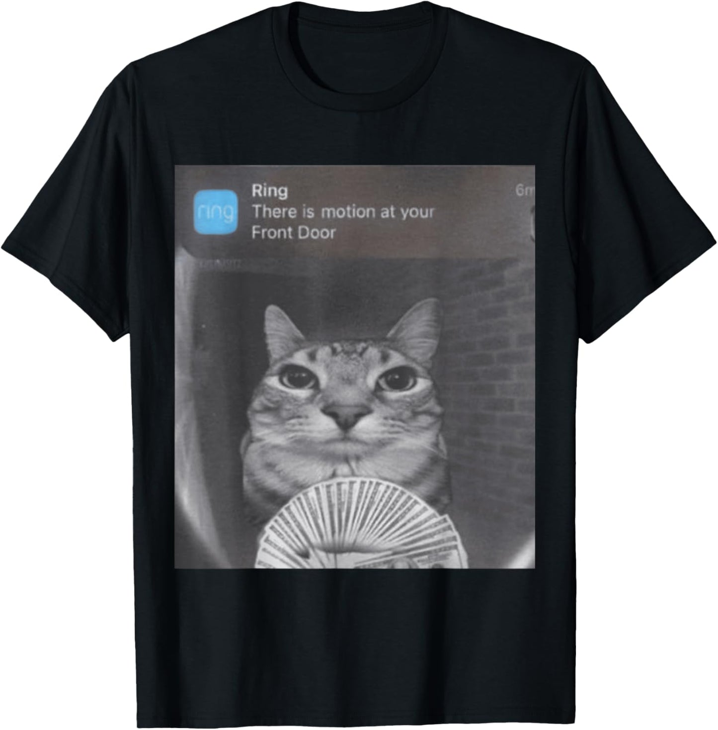 Ring There is Motion at Your Front Door T-Shirt - T-Shirt | Black