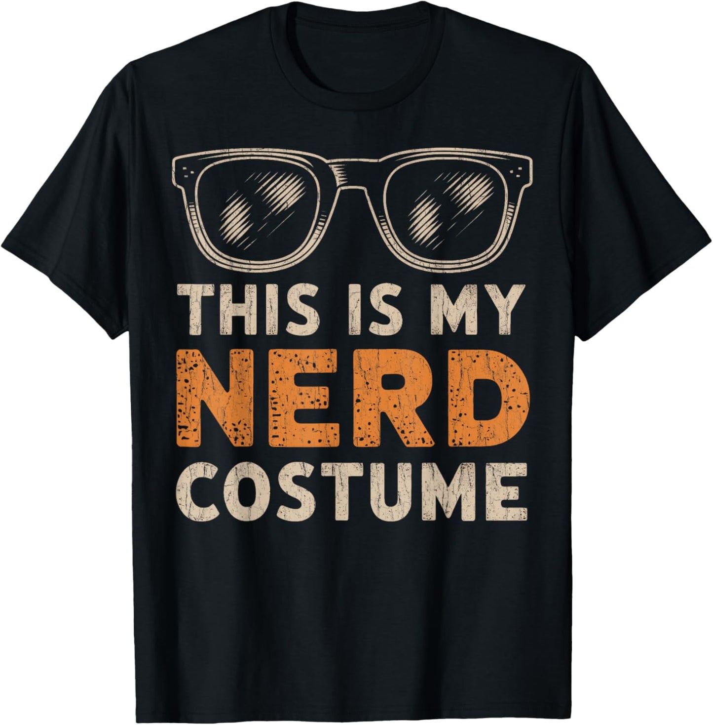 This Is My Nerd Costume Tech Nerd Costume Anime Nerd Humor T-Shirt - T-Shirt | Black