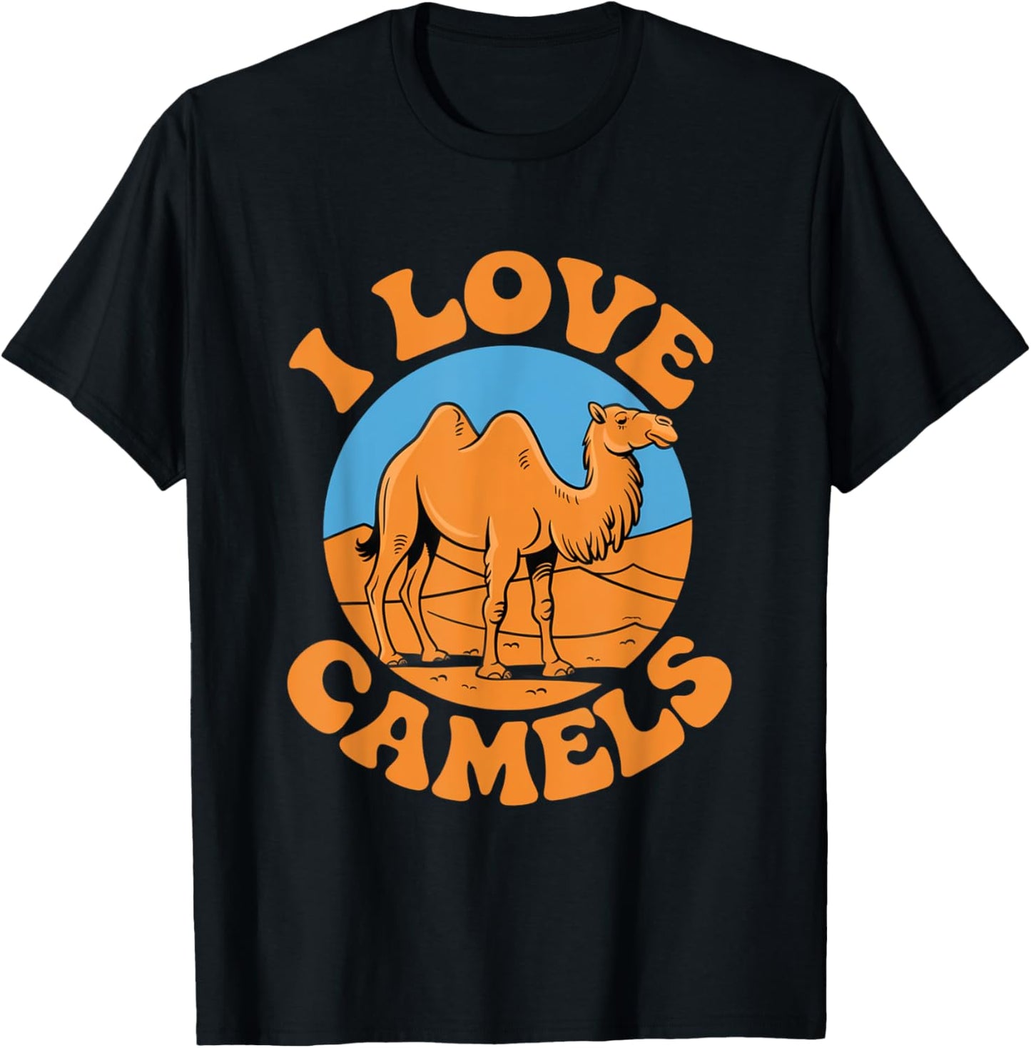 For Camels Lovers I Love Camels Memes T-Shirt - T-Shirt | Black