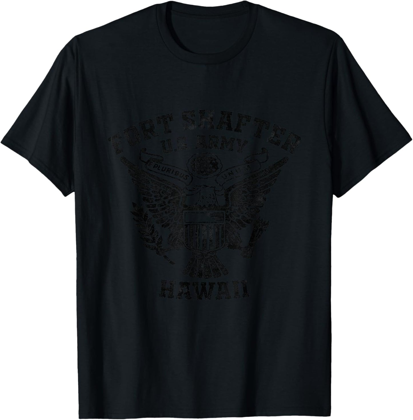 Fort Shafter US Military Base Hawaii HI Ft Shafter Vintage T-Shirt - T-Shirt | Black