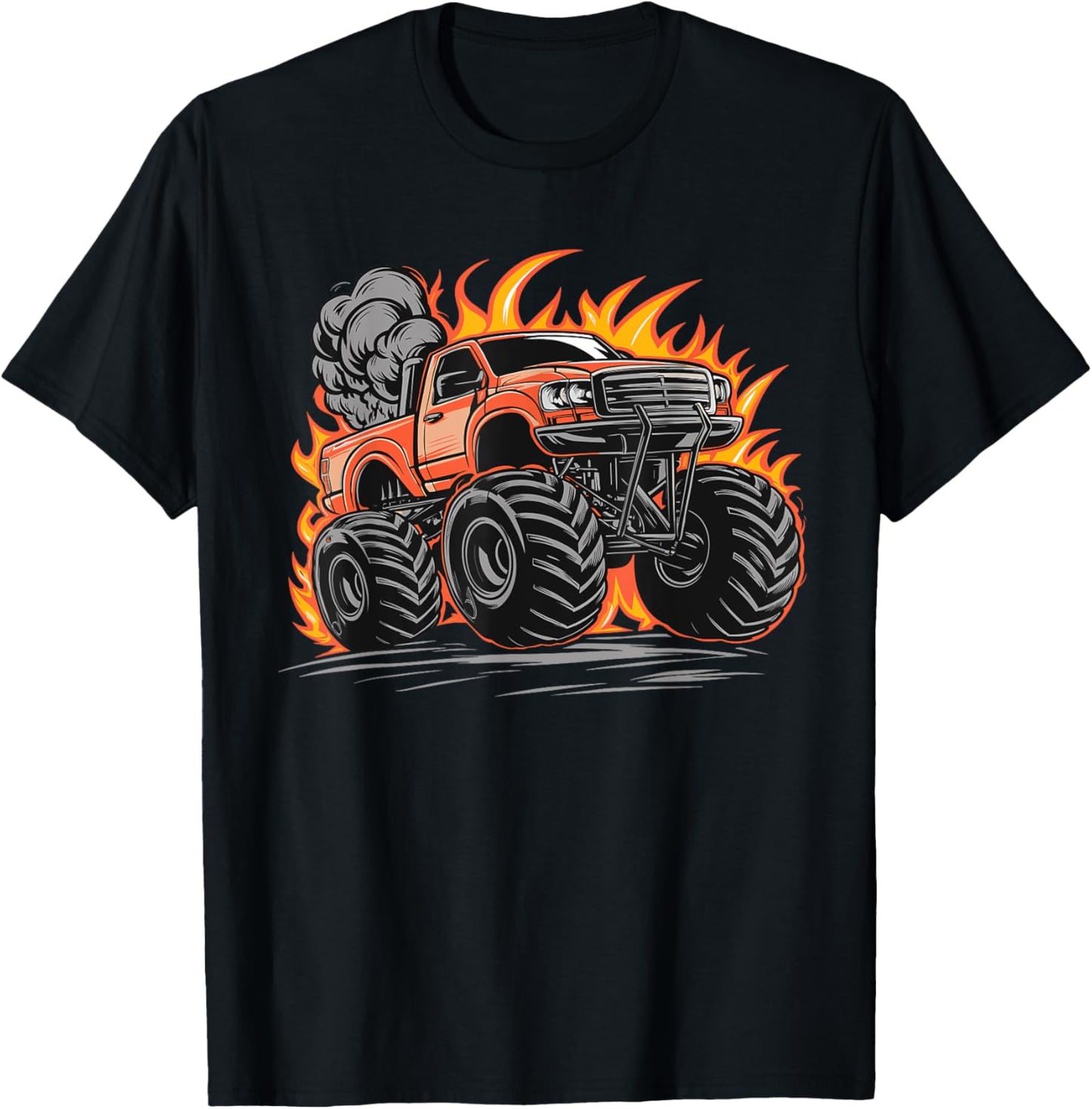 Monster Truck for toddlers Youth & Adults T-Shirt - T-Shirt | Black