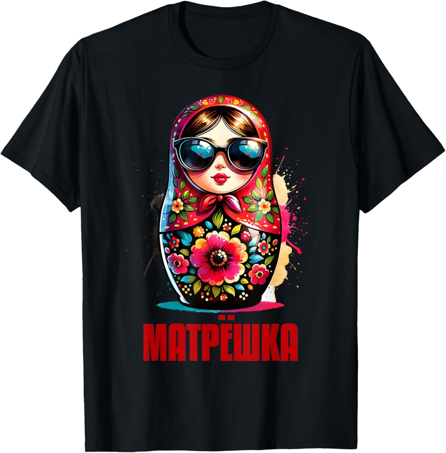 Russian Girl! Russia Matryoshka Russian For Russians T-Shirt - T-Shirt | Black