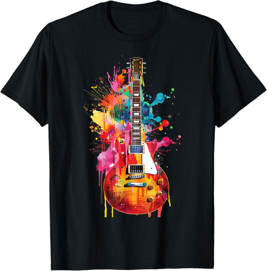Guitar Guitars Player Guitarist T-Shirt - T-Shirt | Black