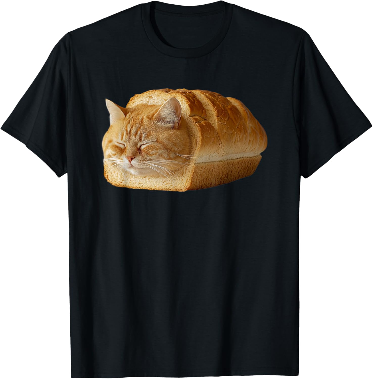 Bread Cat Loaf Funny Cat Bakery T-Shirt - T-Shirt | Black