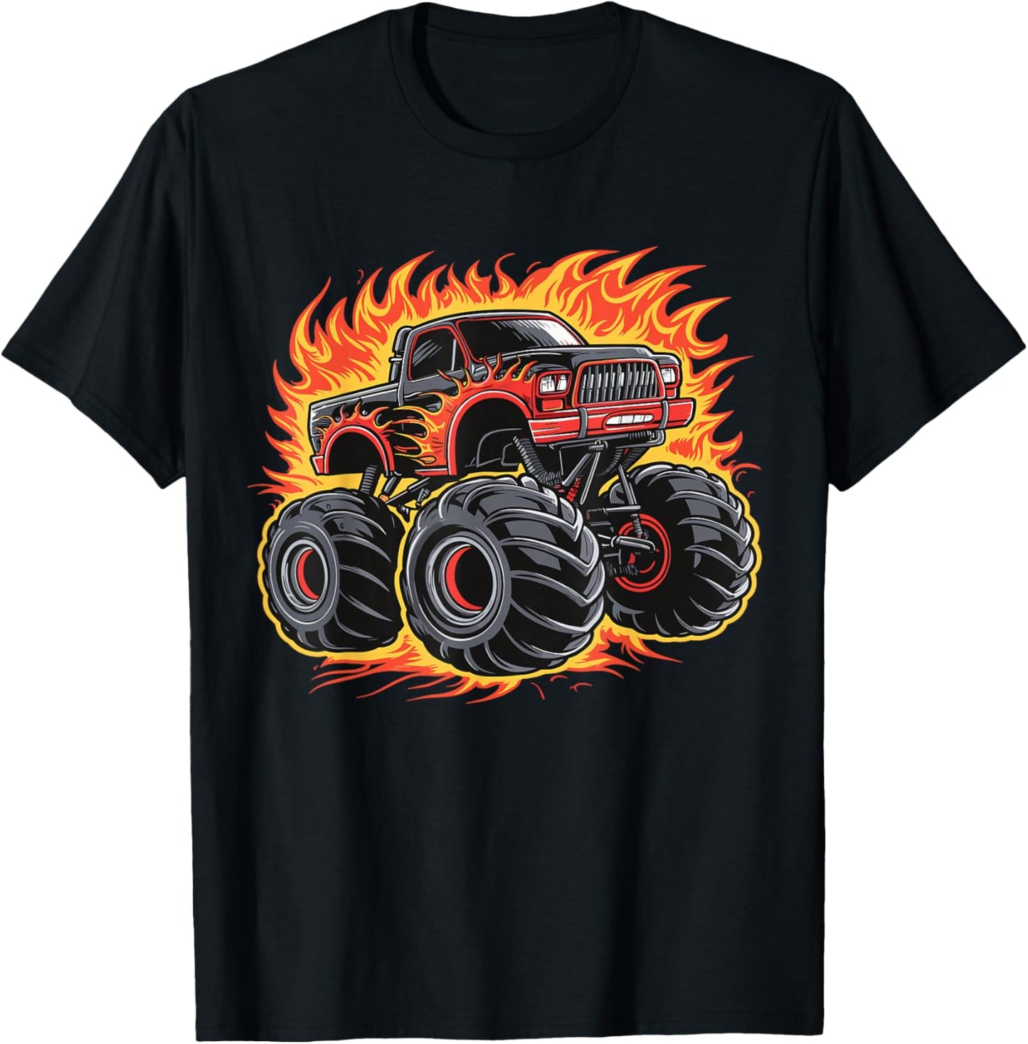 Monster Truck for toddlers Youth & Adults T-Shirt - T-Shirt | Black
