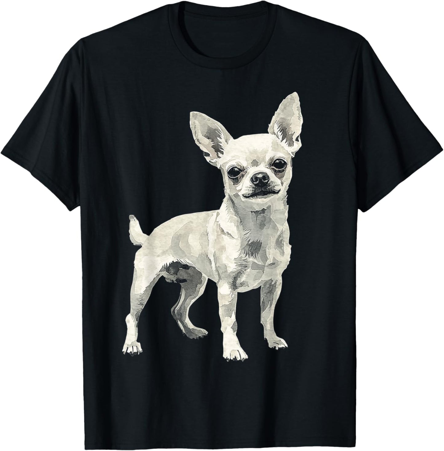 Chihuahua Dog Graphic Pet Illustration Chihuahua T-Shirt - T-Shirt | Black