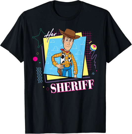 Disney and Pixar’s Toy Story Couples Matching Her Sheriff T-Shirt - T-Shirt | Black
