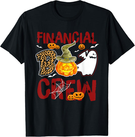 Financial Boo Crew Halloween Financial Aid Match T-Shirt - T-Shirt | Black