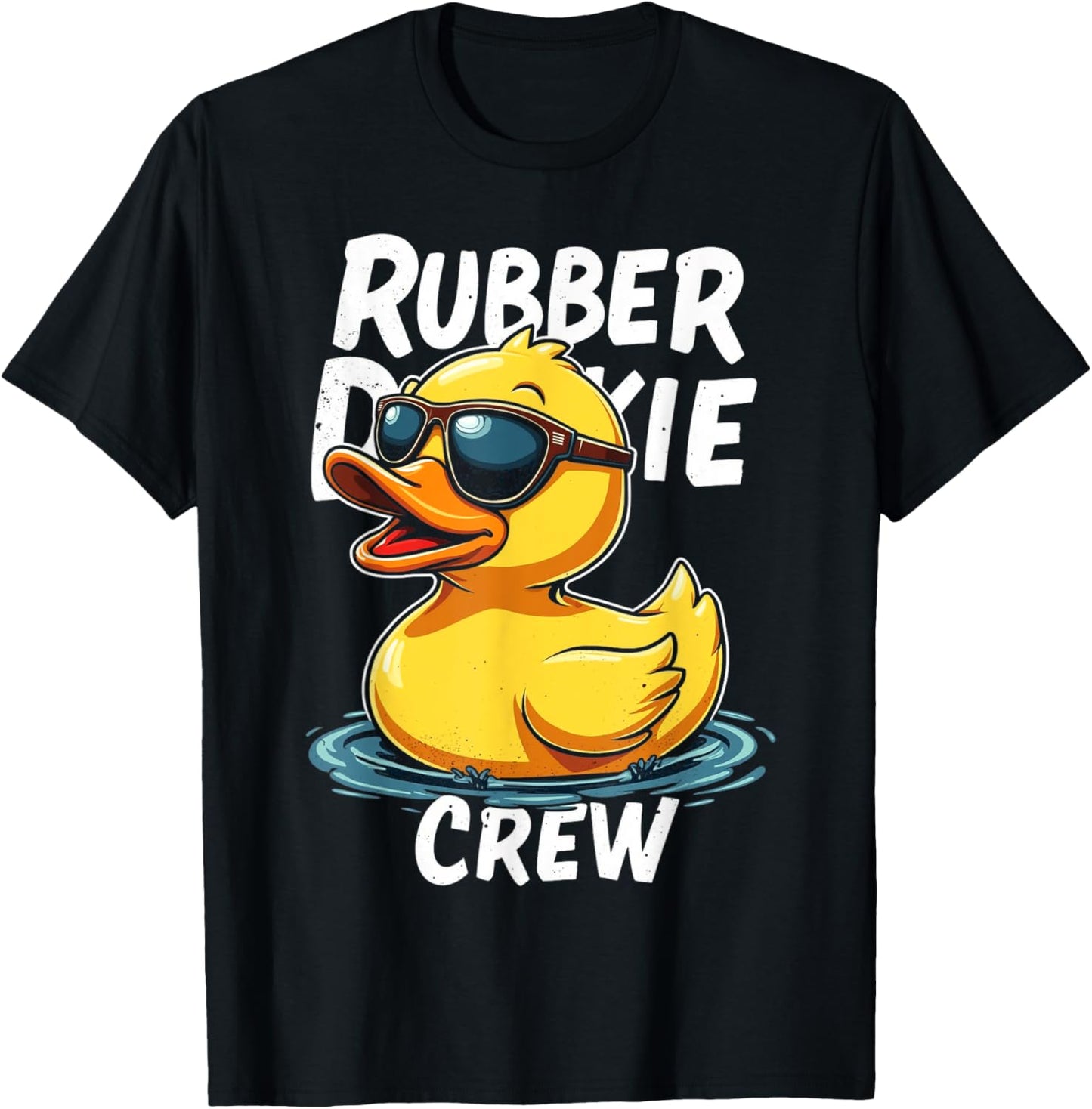 Rubber DUCKIE CREW Rubber Duck T-Shirt - T-Shirt | Black