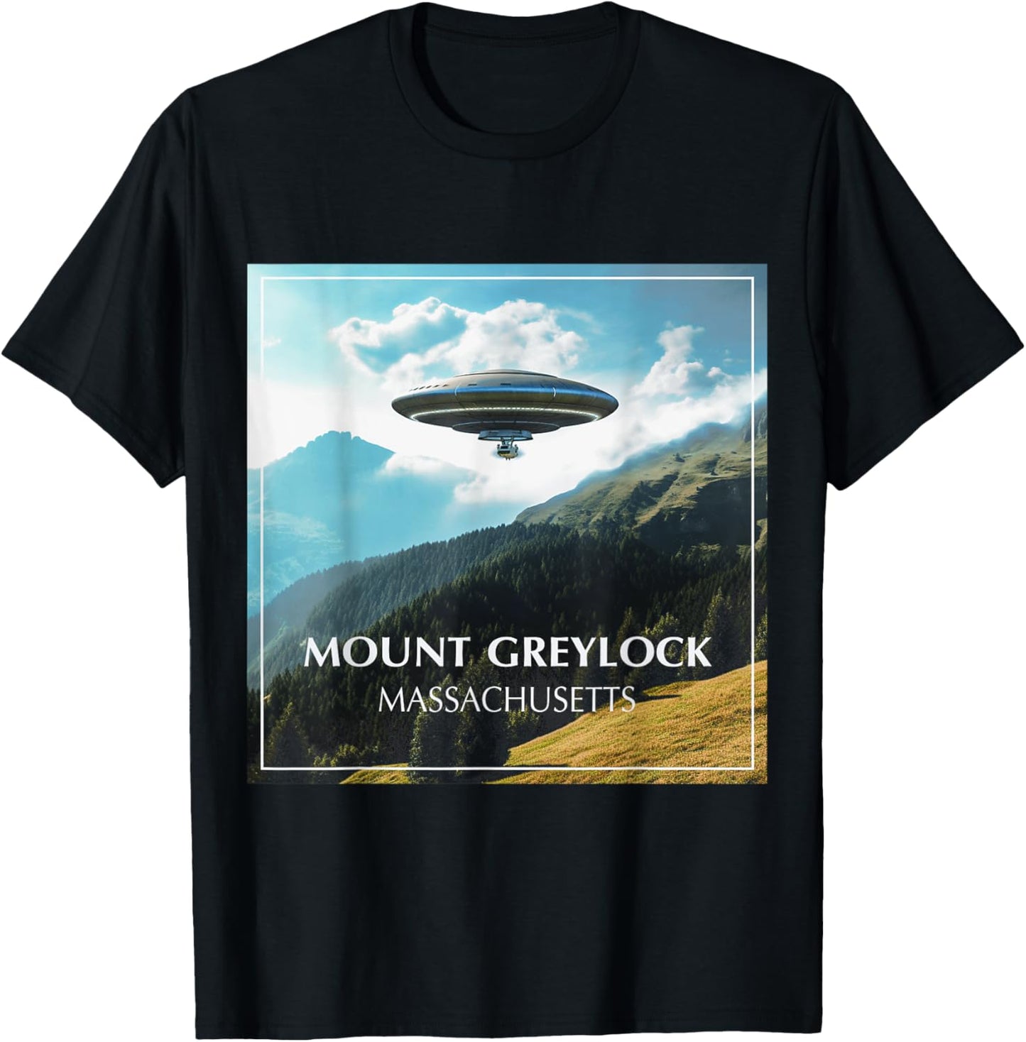 Mount Greylock Massachusetts T-Shirt - T-Shirt | Black