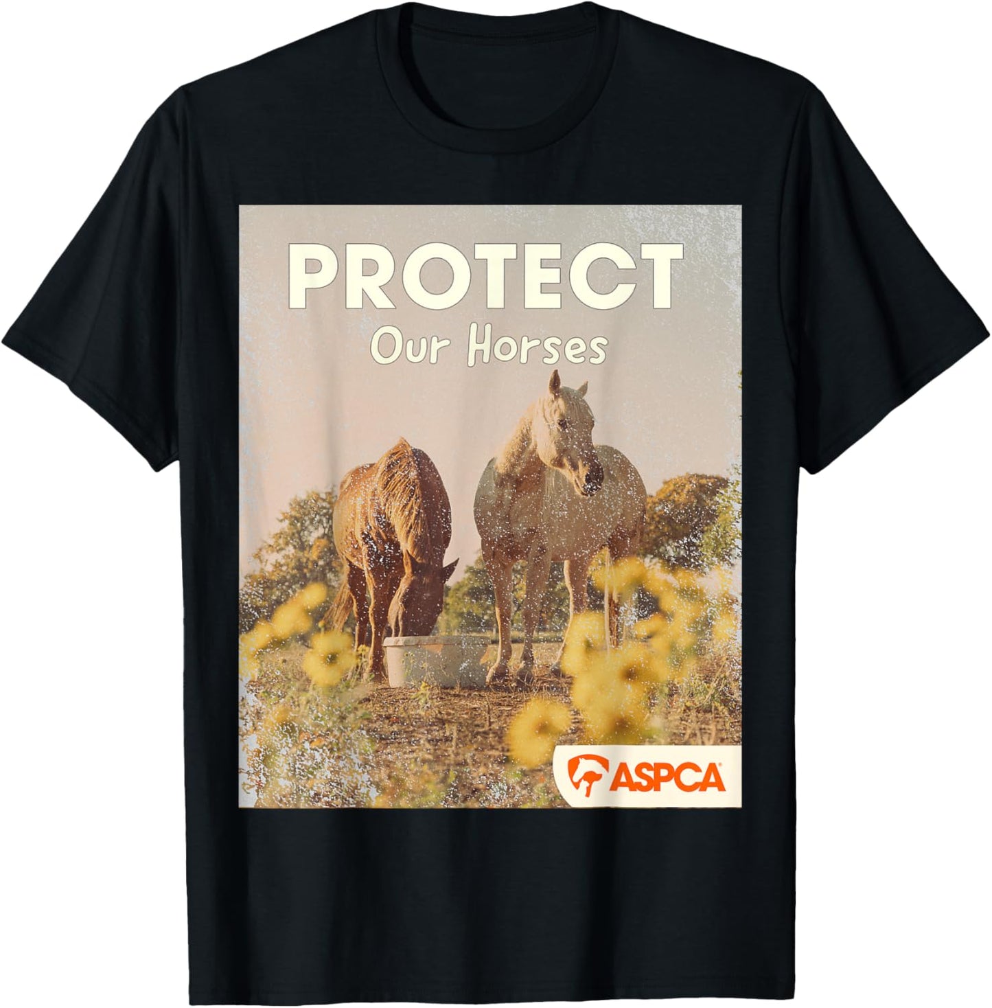 Protect Our Horses T-Shirt - T-Shirt | Black