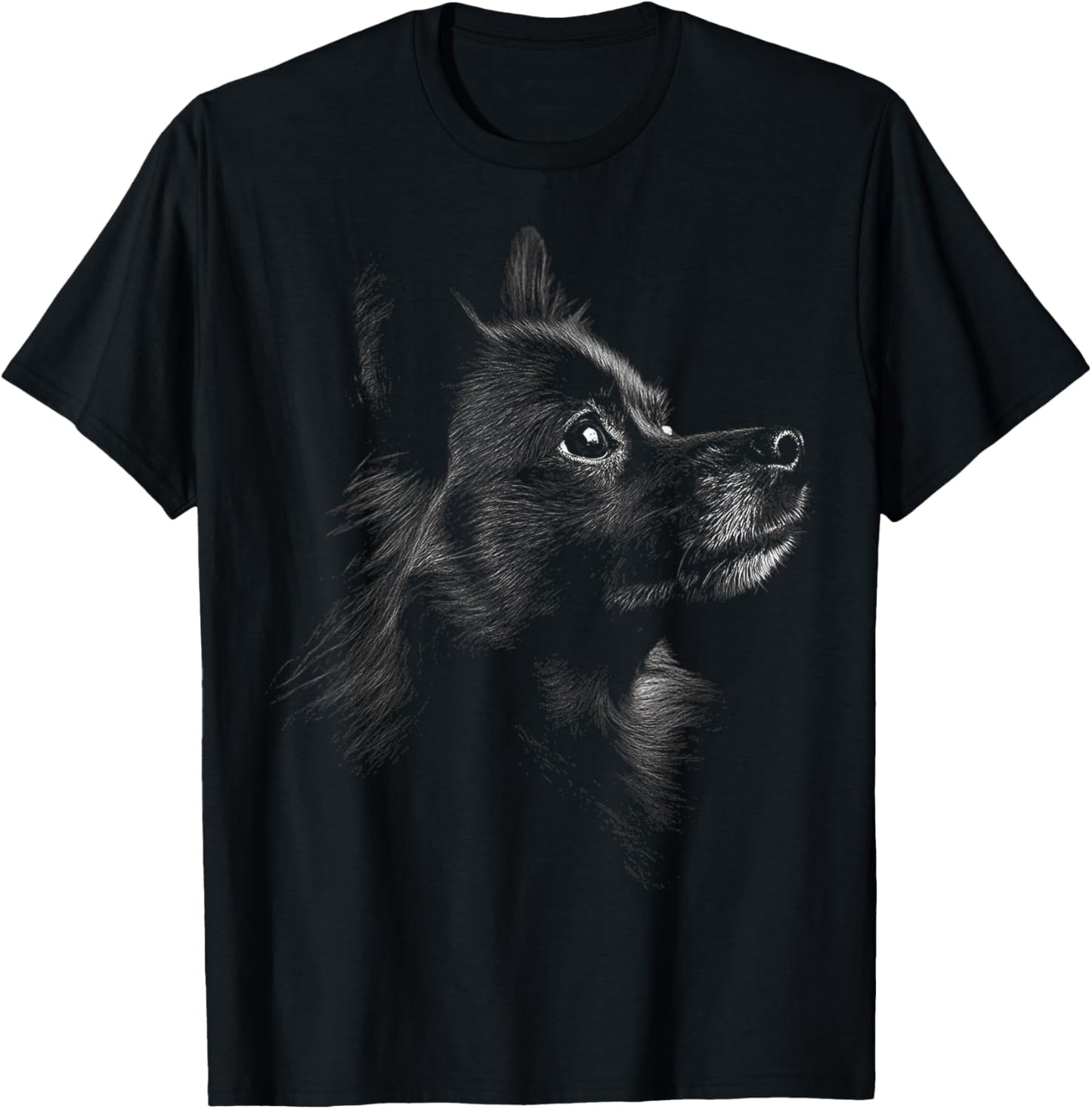 Schipperke Dog Motif Pet Art Schipperke T-Shirt - T-Shirt | Black