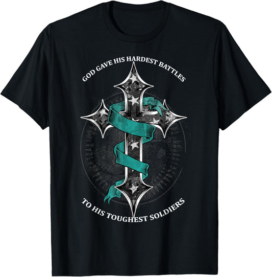 PTSD Awareness: Toughest Soldiers T-Shirt - T-Shirt | Black