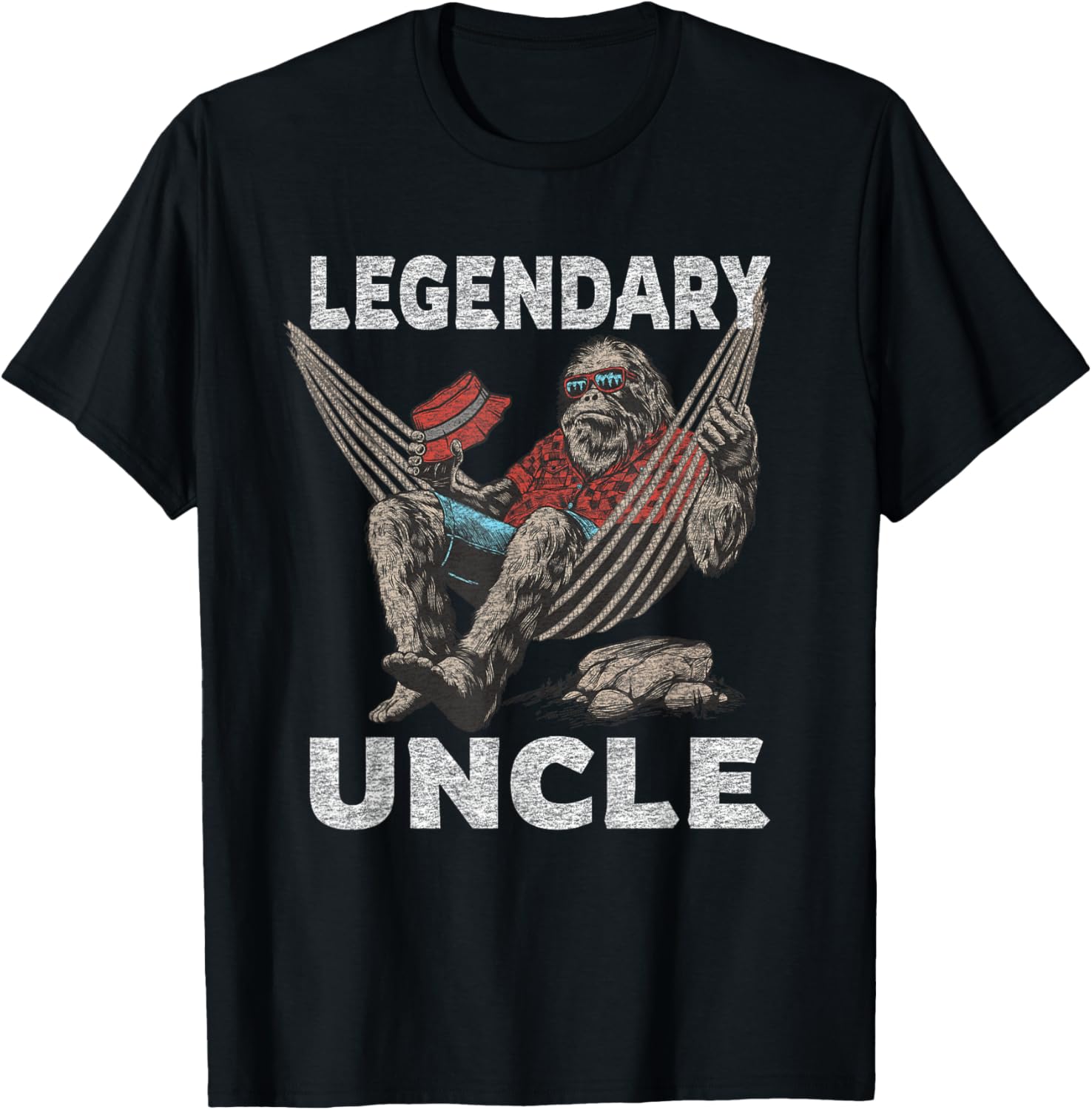 Cartba Uncle Co. Funny Uncle Legendary Saying T-Shirt - T-Shirt | Black