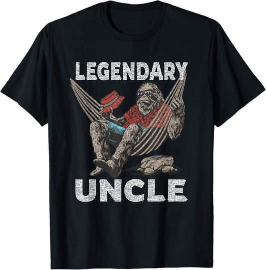 Cartba Uncle Co. Funny Uncle Legendary Saying T-Shirt - T-Shirt | Black