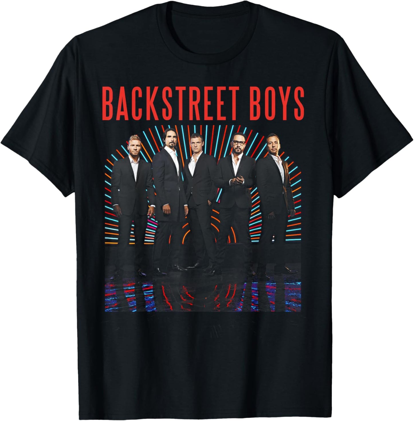 Backstreet Boys – Red And Blue T-Shirt - T-Shirt | Black