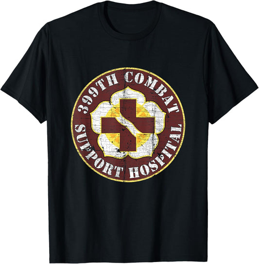 399th Combat Support Hospital Veterans Day Vintage Gifts T-Shirt - T-Shirt | Black