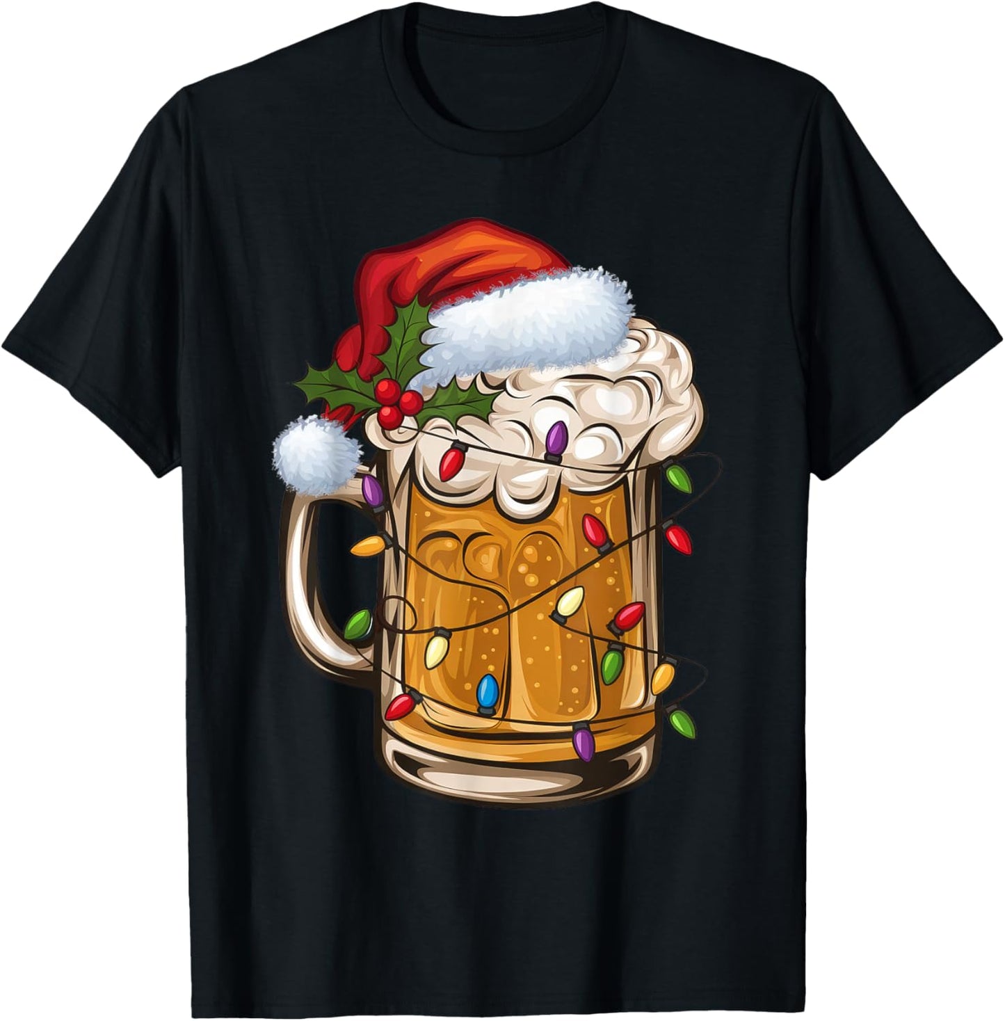 Xmas Christmas Beer T-Shirt - T-Shirt | Black