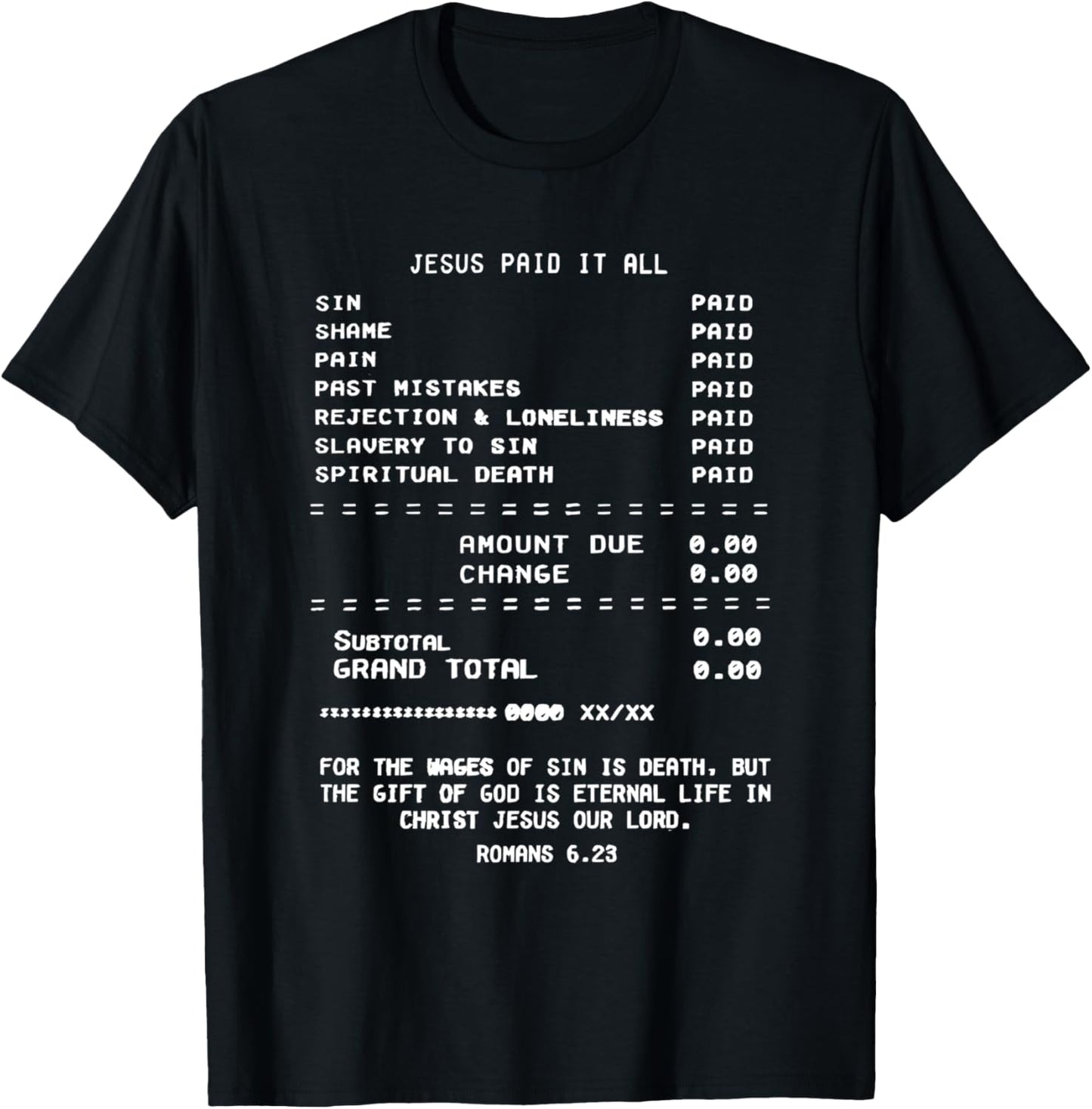 Jesus Paid it All T-Shirt - T-Shirt | Black