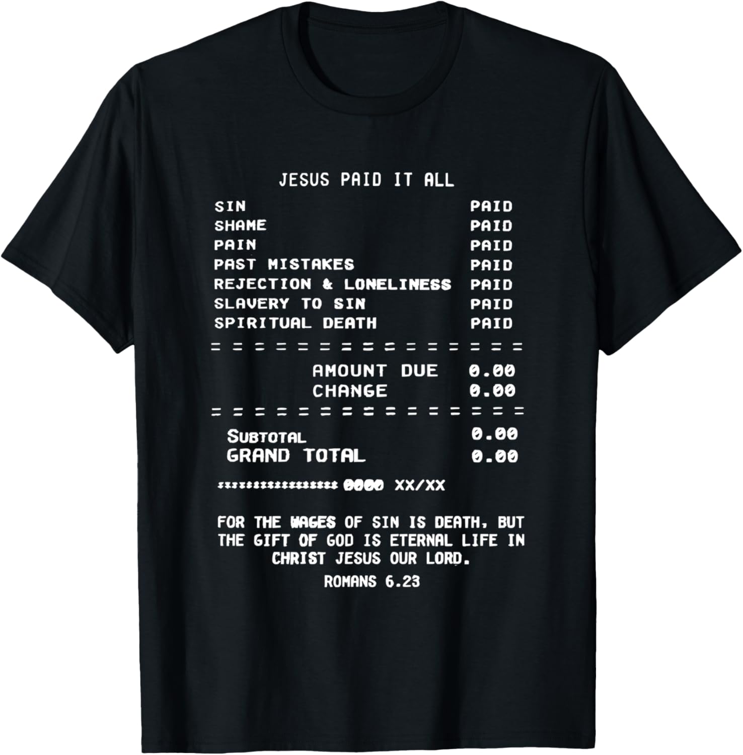 Jesus Paid it All T-Shirt - T-Shirt | Black