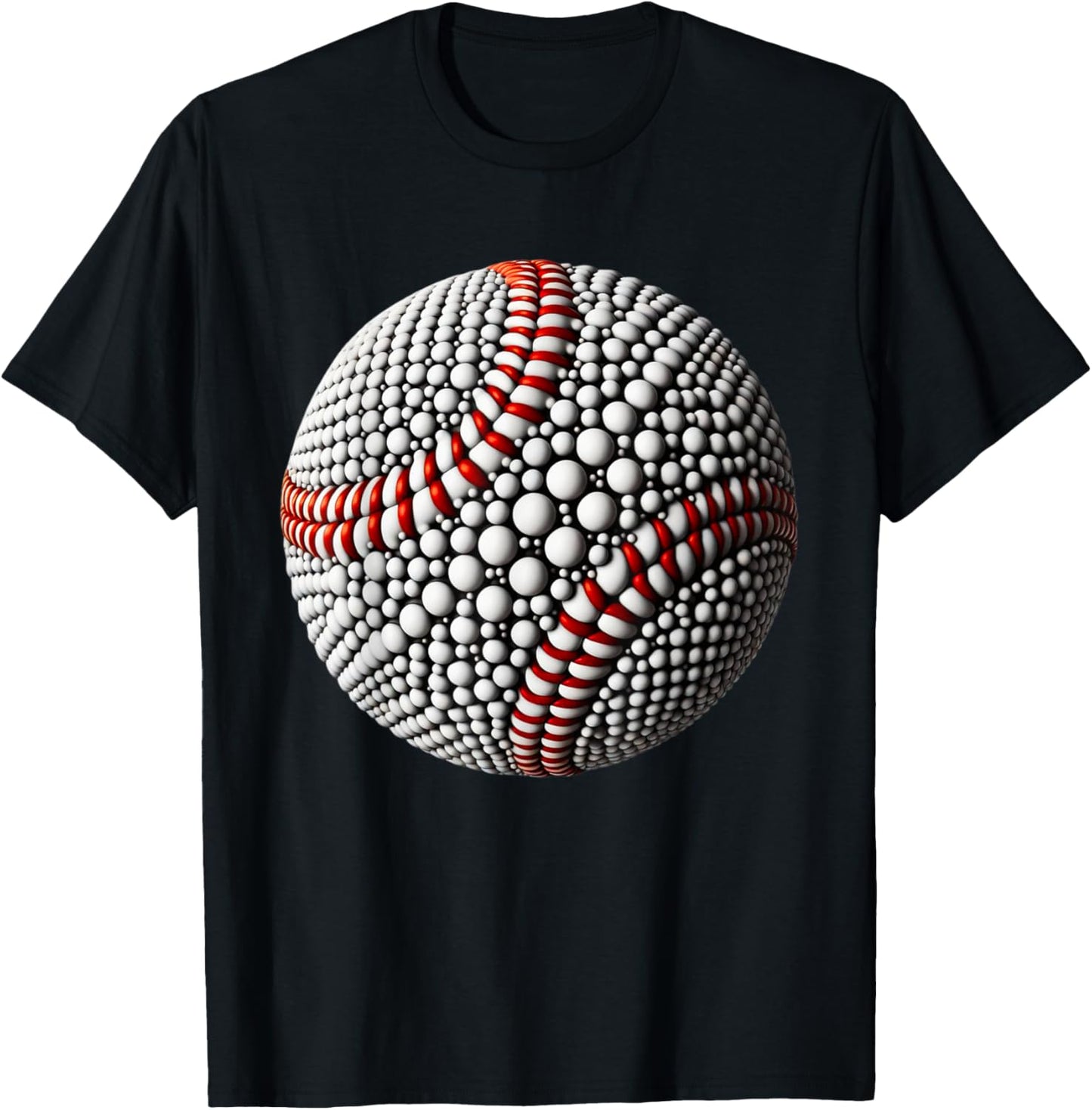 Classic Funny Baseball Dot Day T-Shirt - T-Shirt | Black