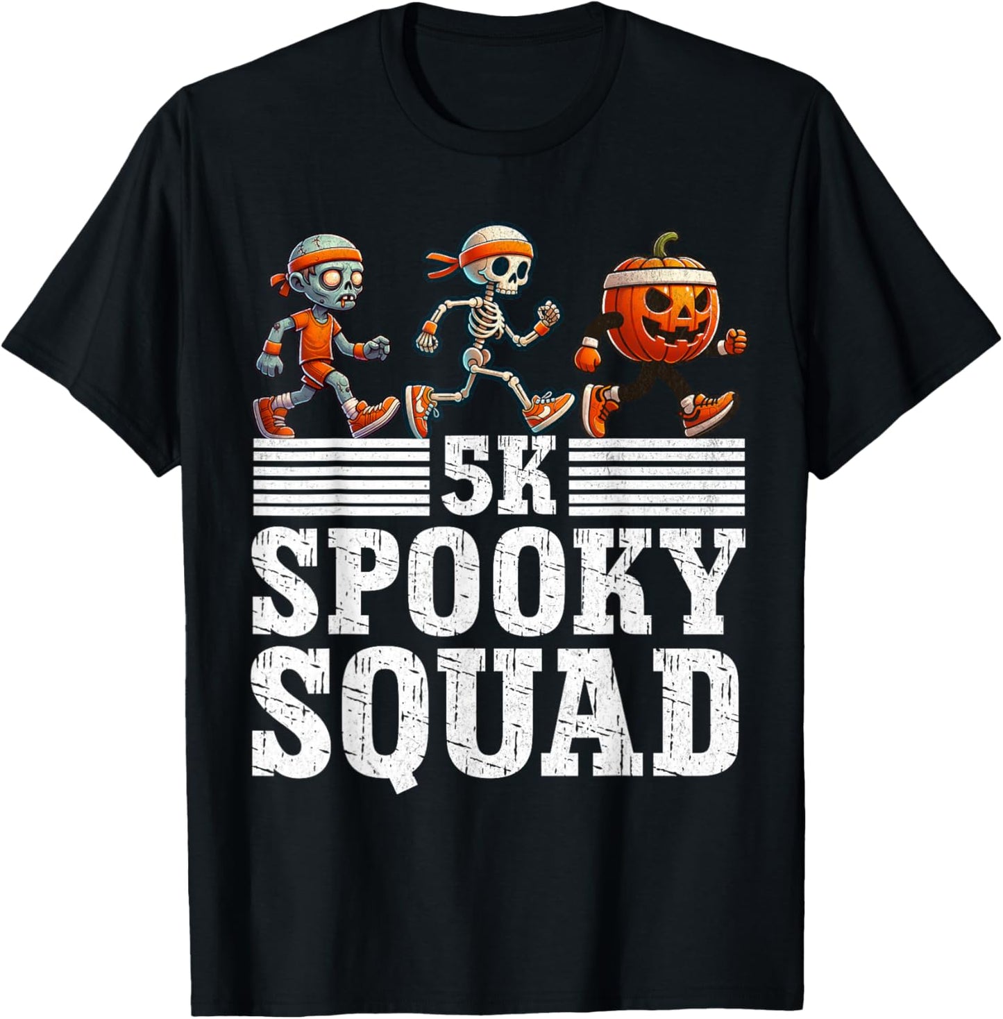 Halloween Fun Run Matching Halloween 5K Runners Matching Run T-Shirt - T-Shirt | Black